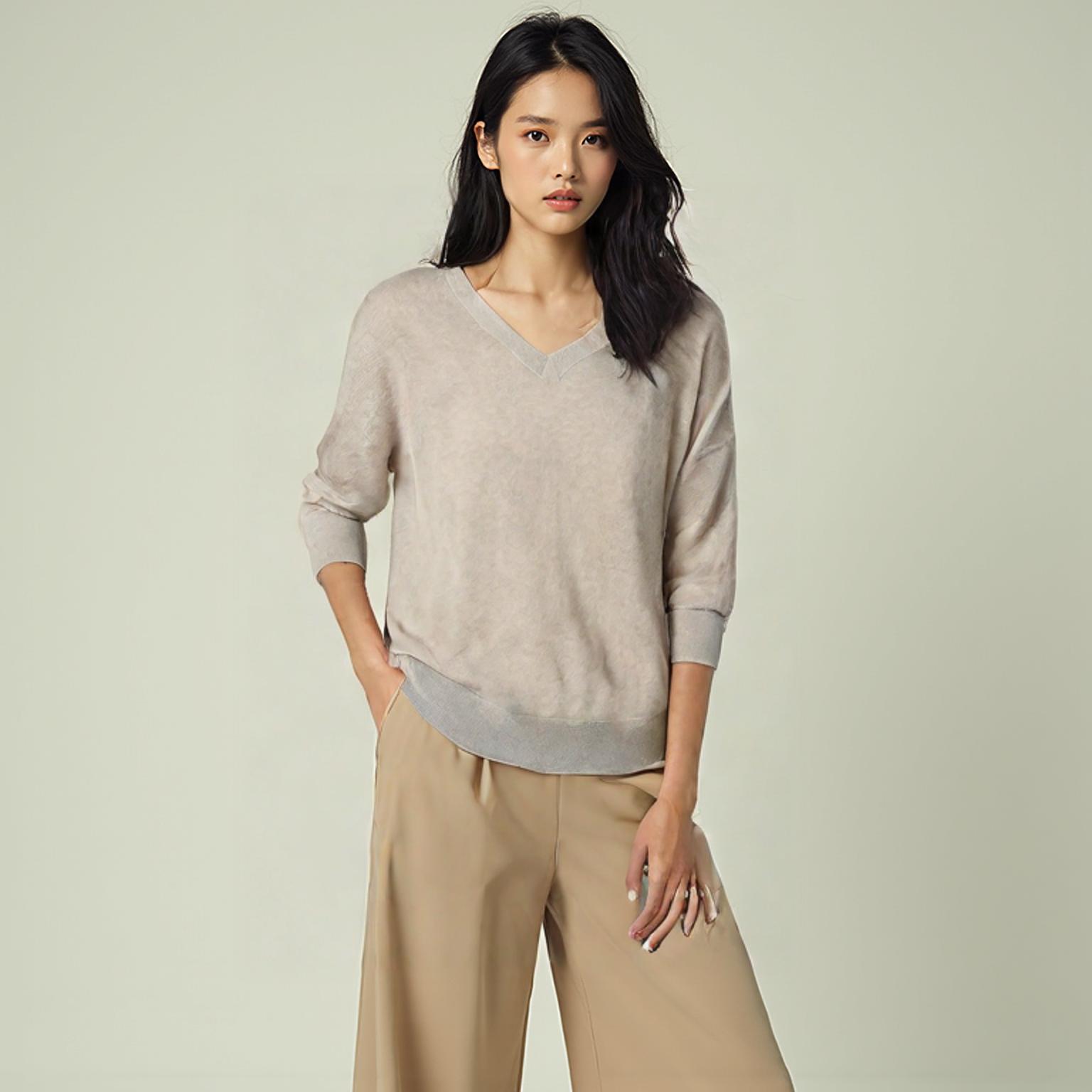 모르간 브이넥니트