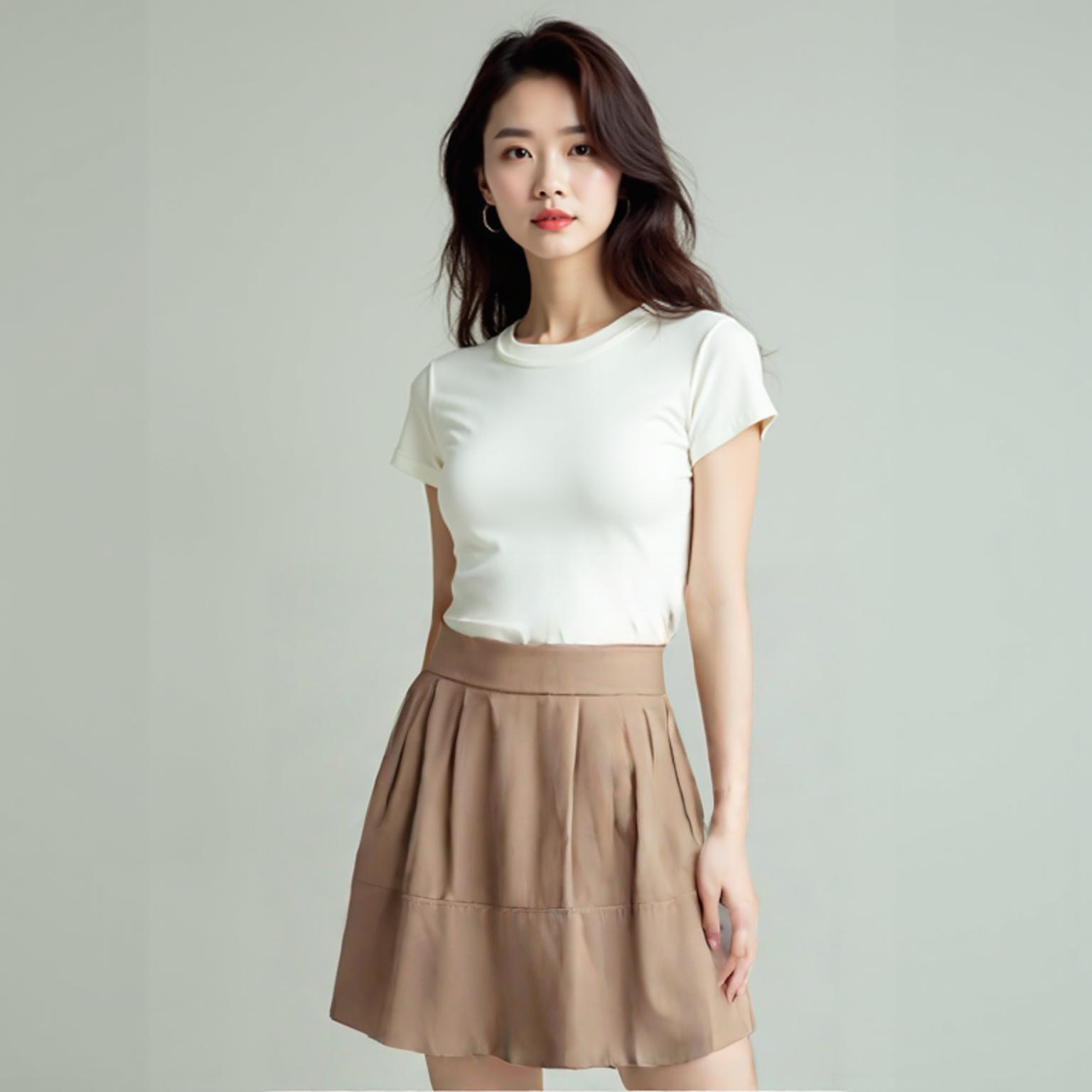 레니본 미디스커트