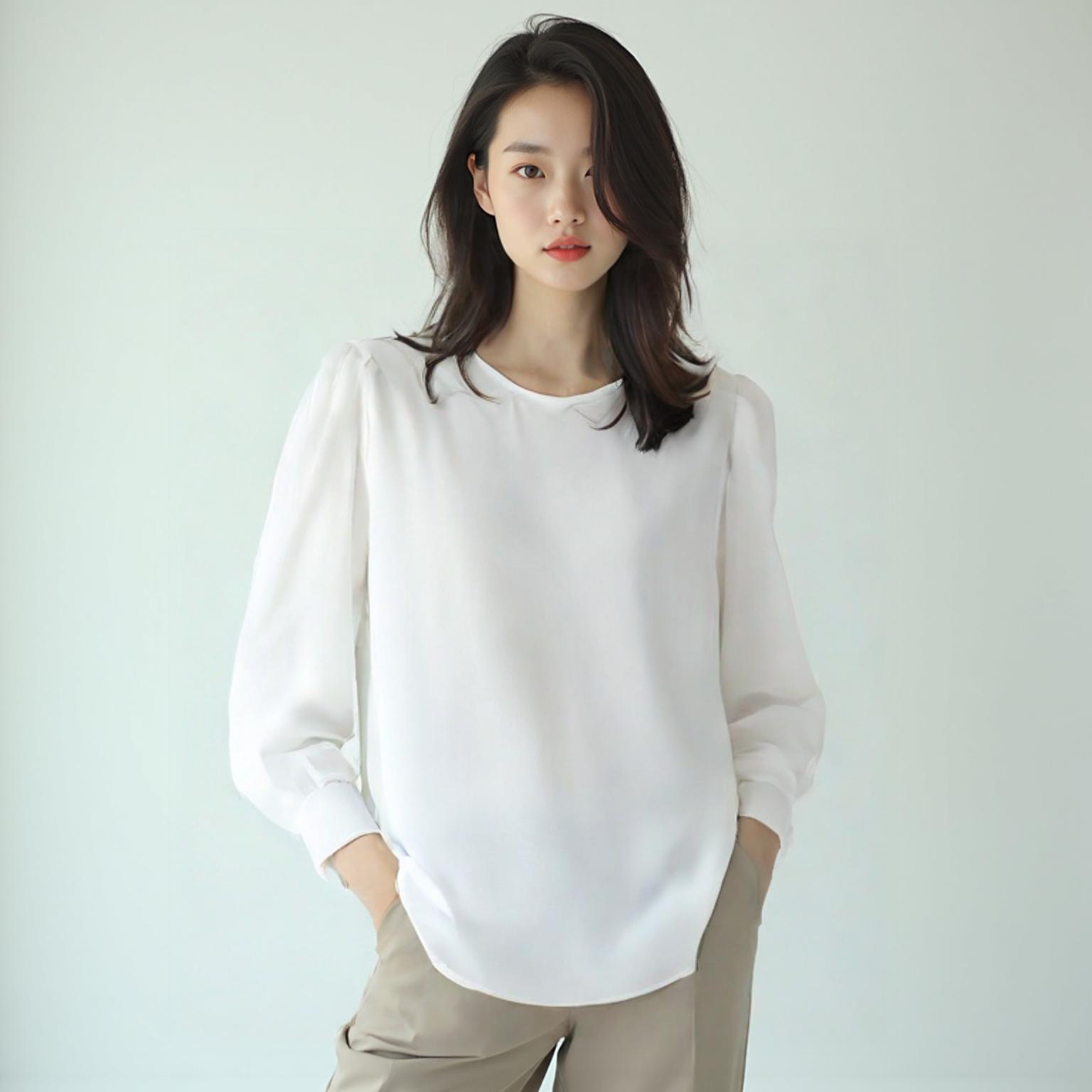 랭5 블라우스