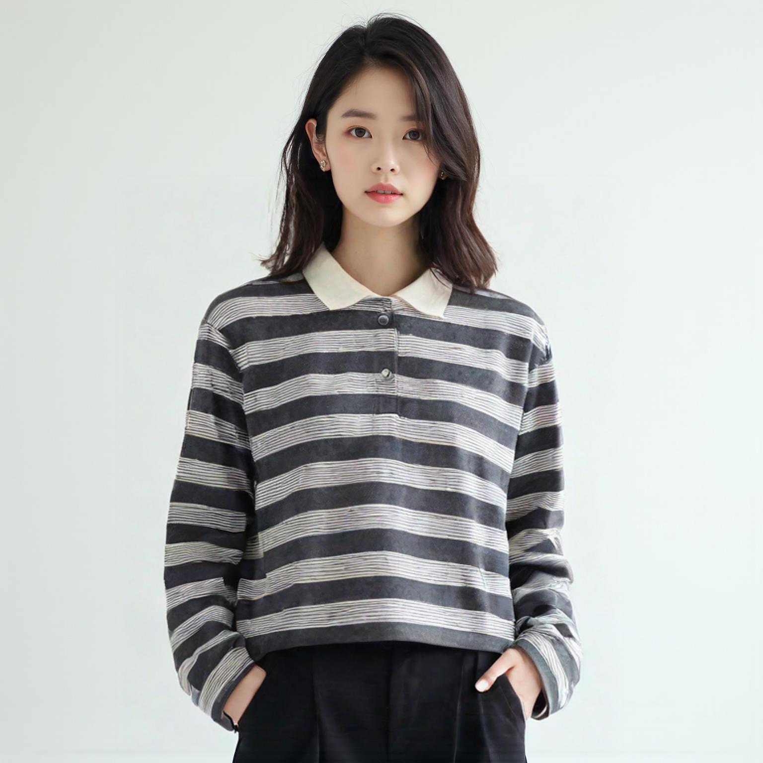 로에일 긴팔티셔츠