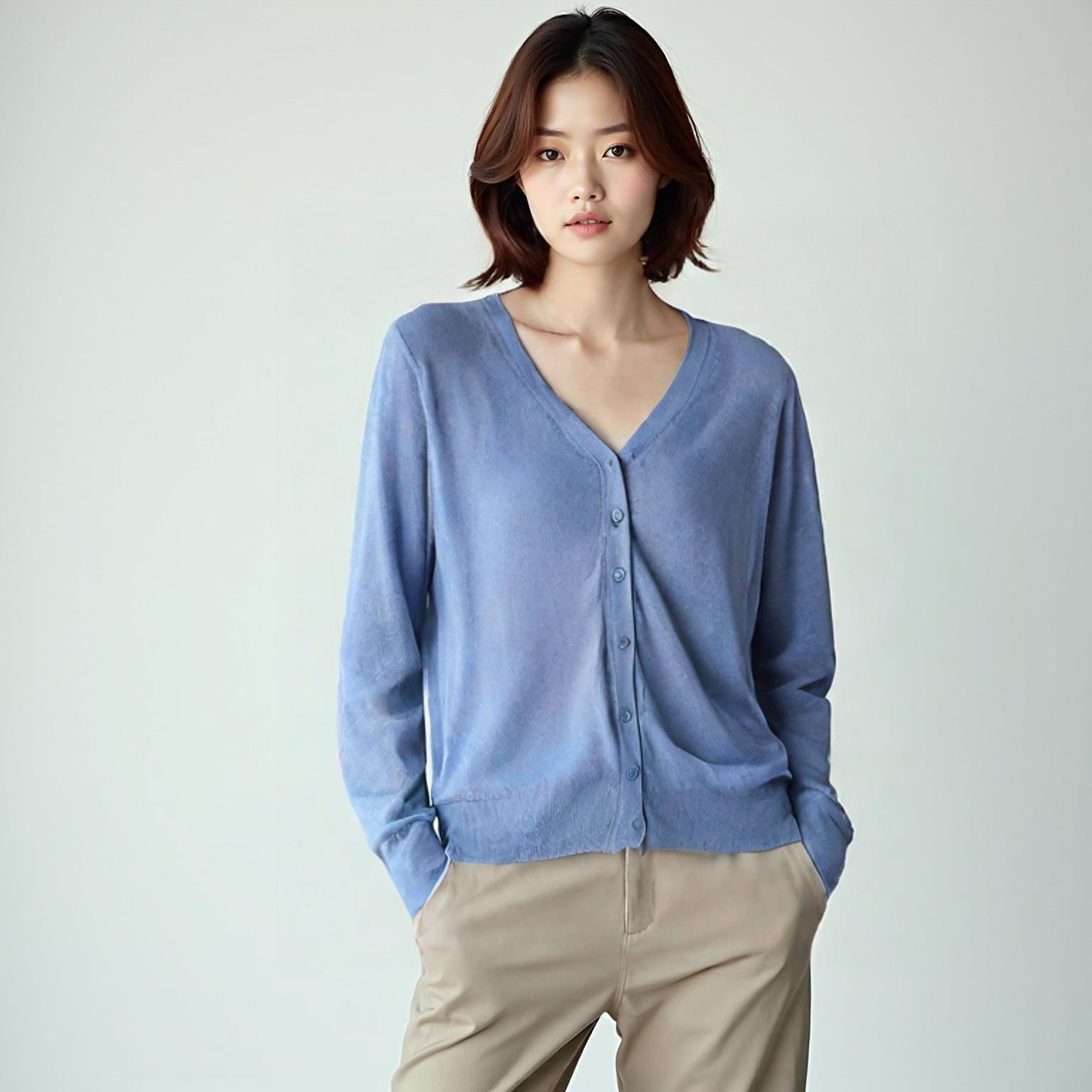 스파오 브이넥카디건
