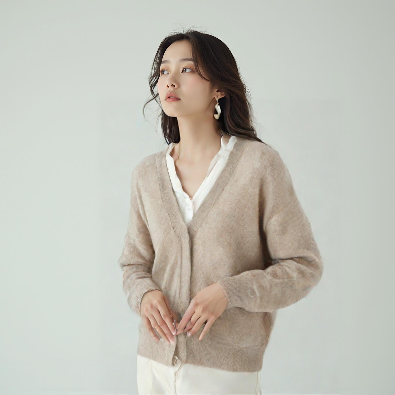 앤아더스토리즈 브이넥카디건