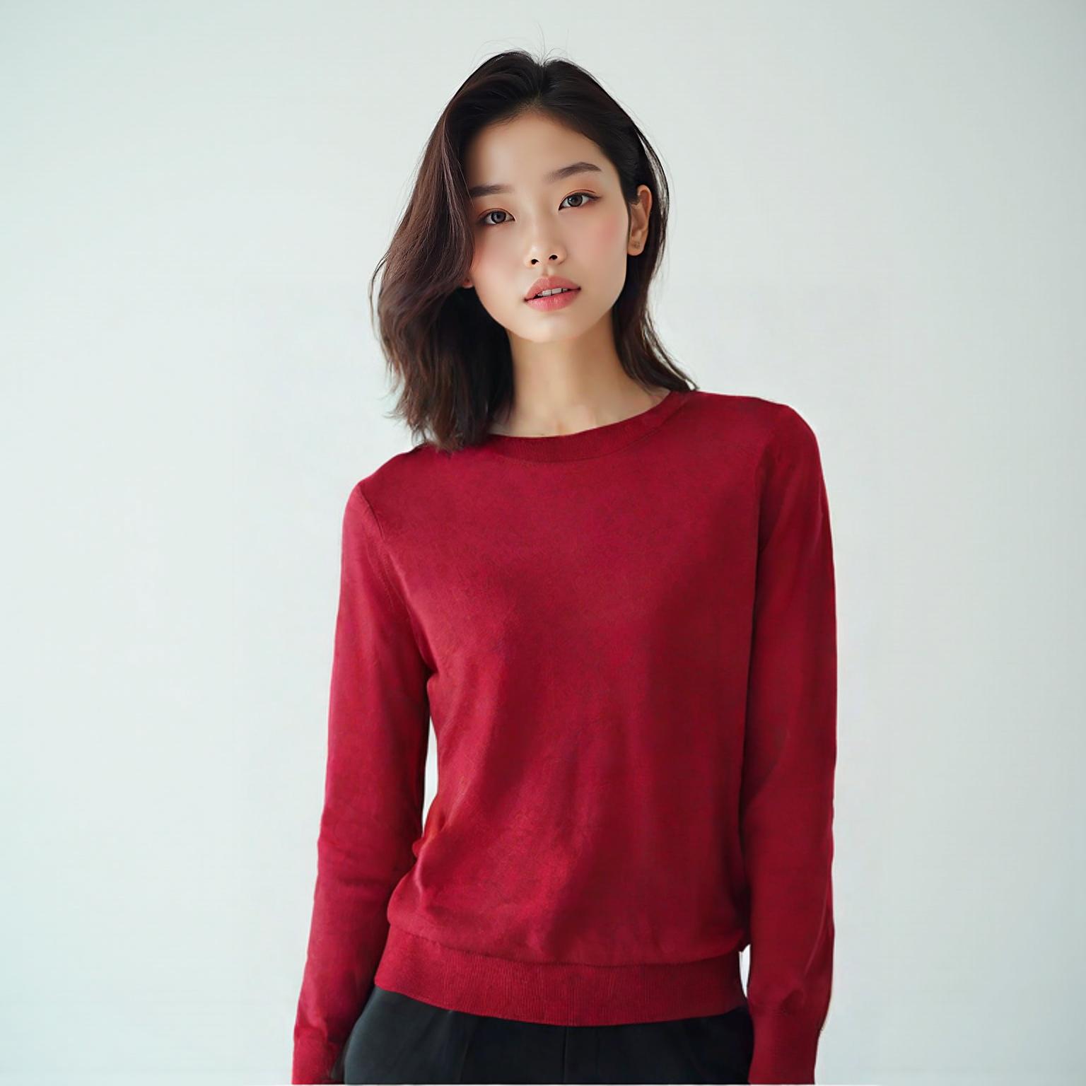 유니클로 라운드니트