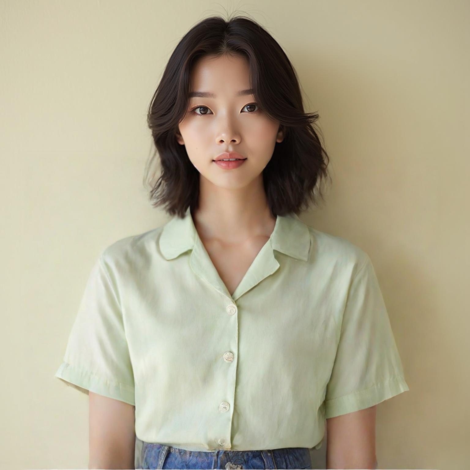 탑텐 블라우스