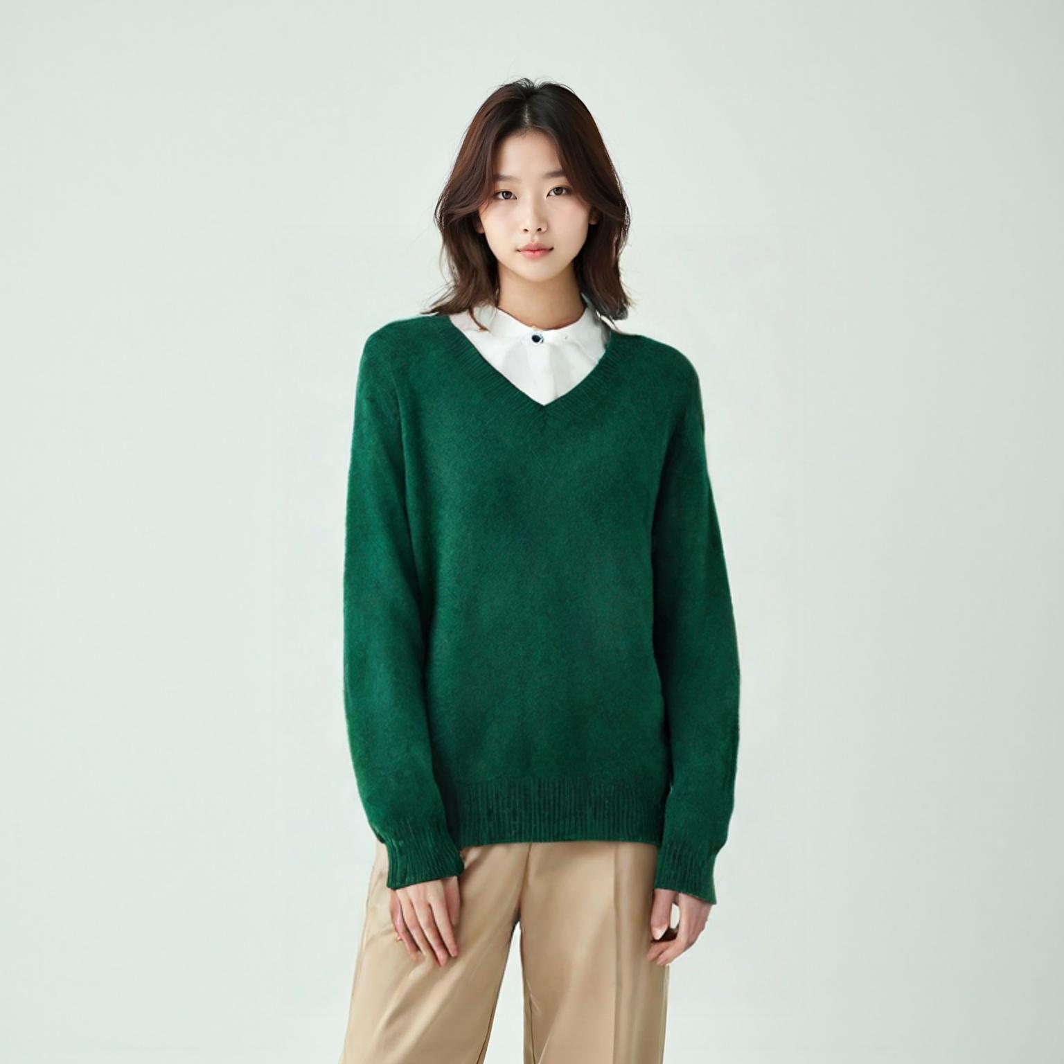 유니클로 브이넥니트