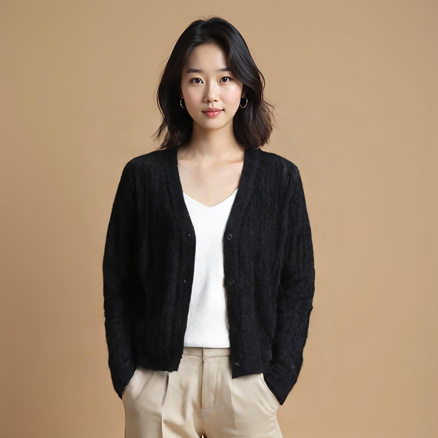 에잇세컨즈 브이넥카디건