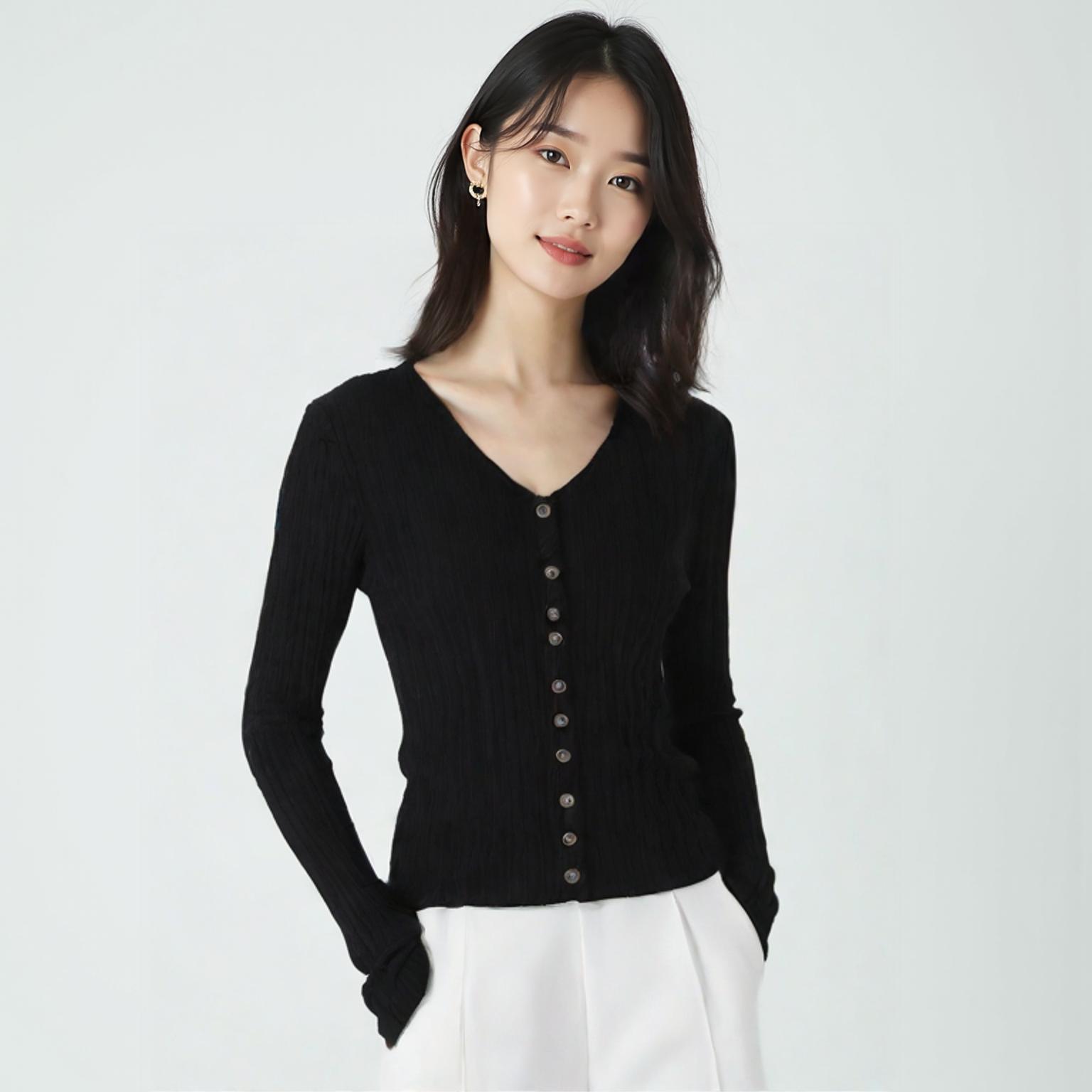 르누이 라운드카디건