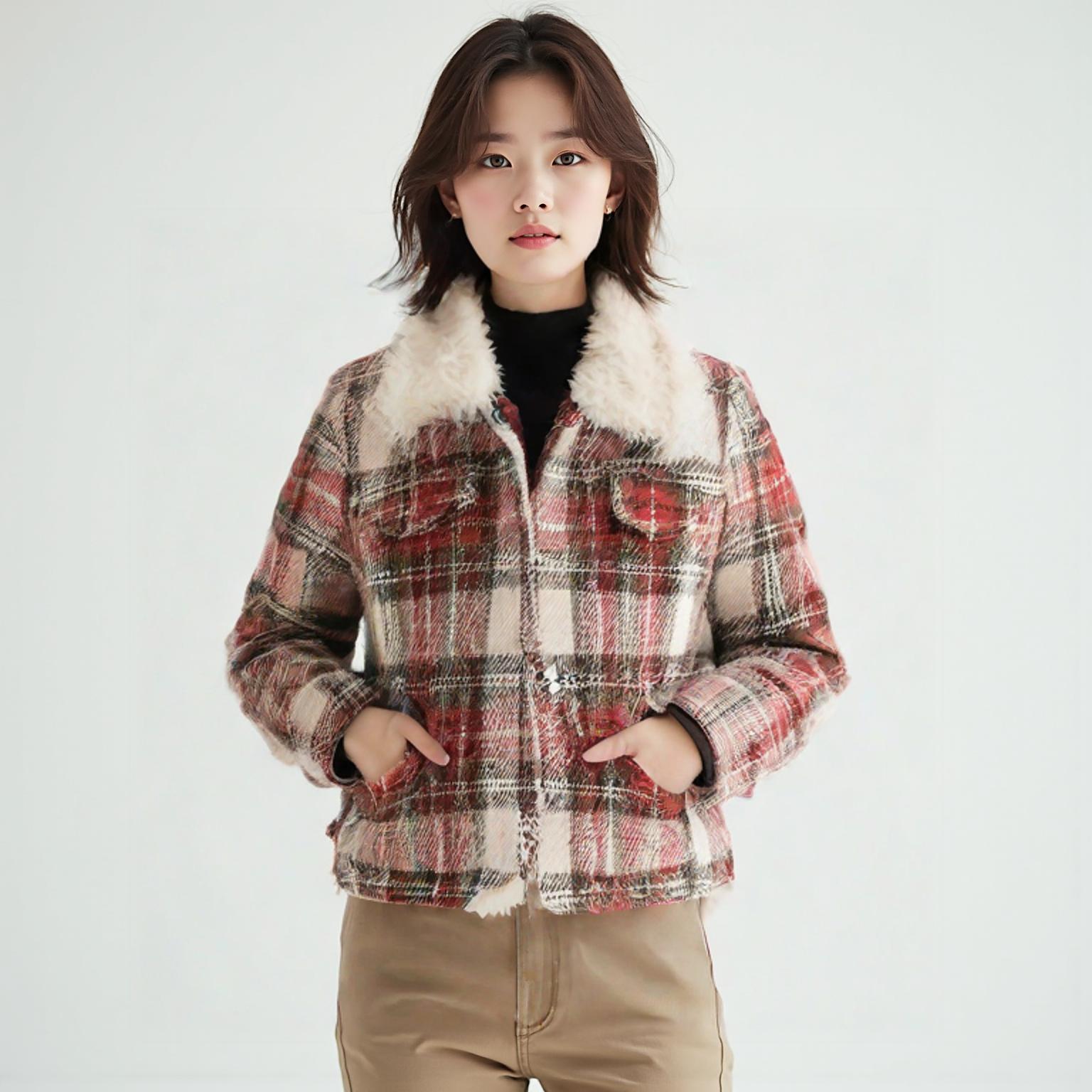 빈폴 무스탕재킷