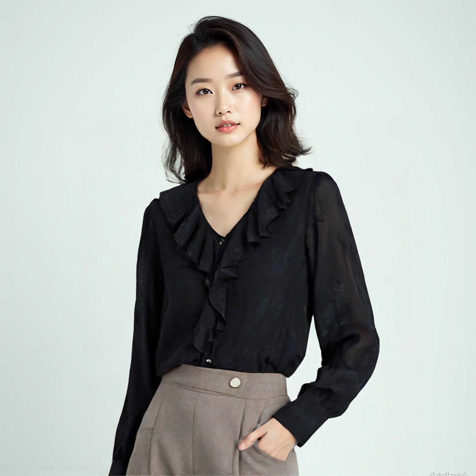 자라 블라우스