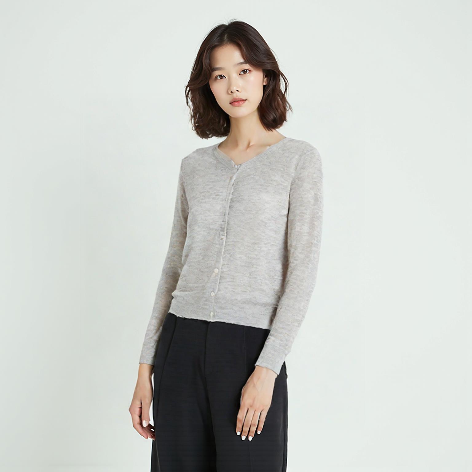 무인양품 라운드카디건