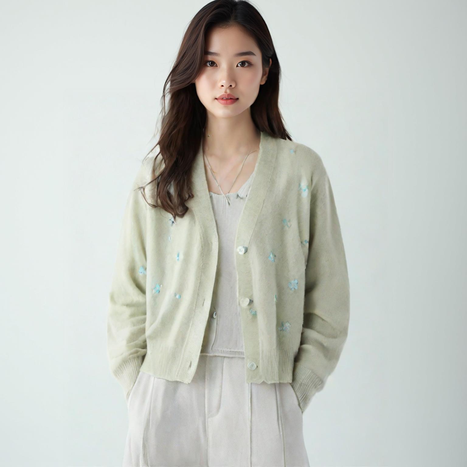 에잇세컨즈 브이넥카디건