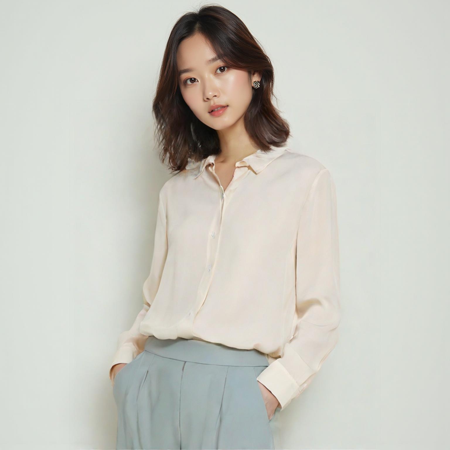 유니클로 블라우스
