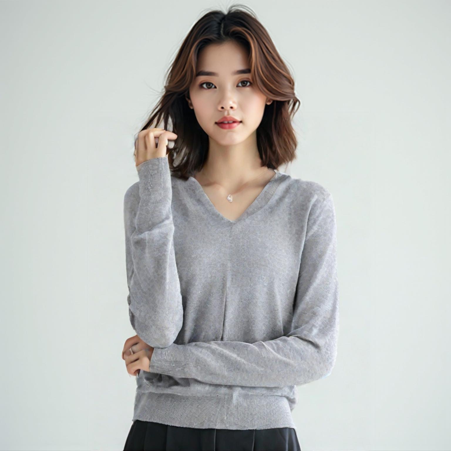 모리스커밍홈 브이넥니트