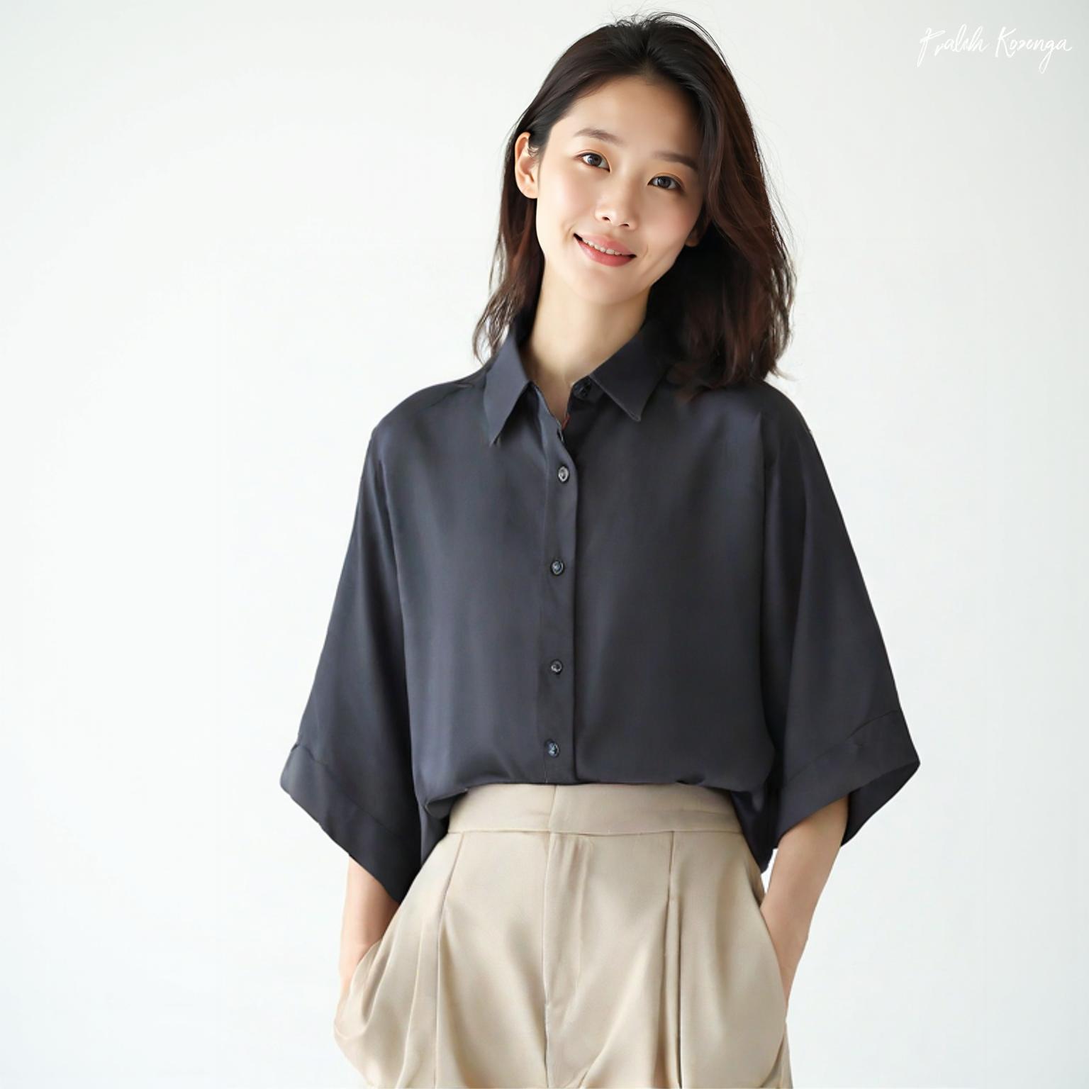 에이치엔엠 블라우스