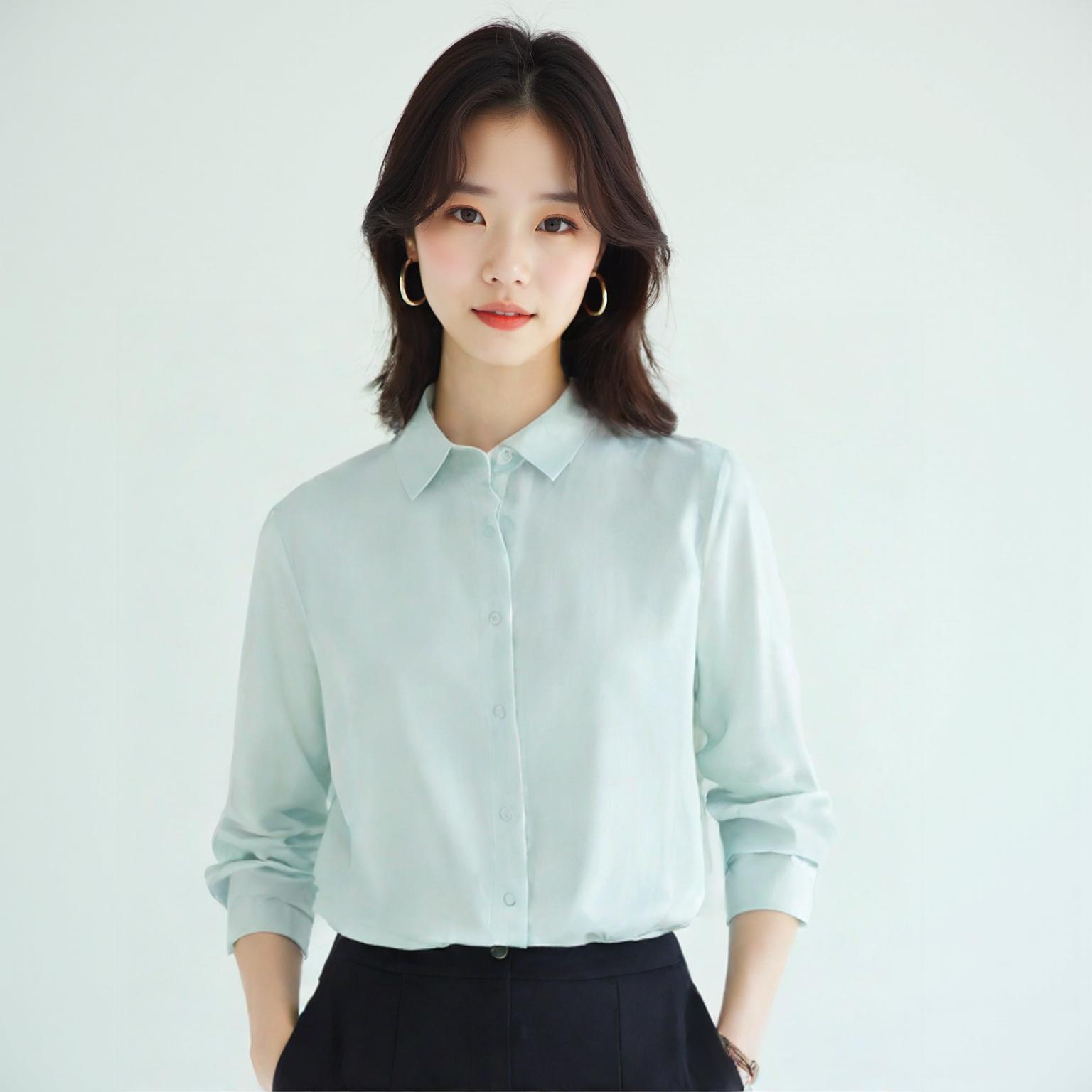 탑텐 블라우스