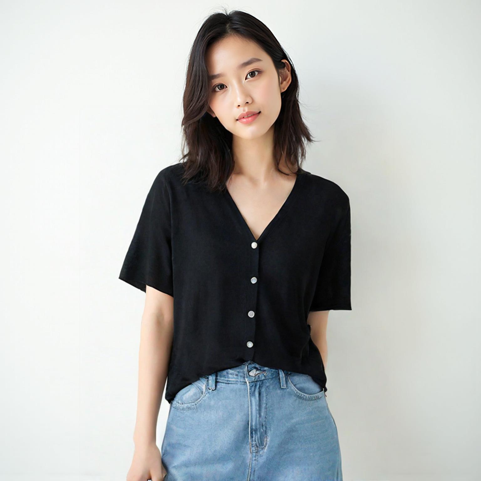 탑텐 브이넥카디건