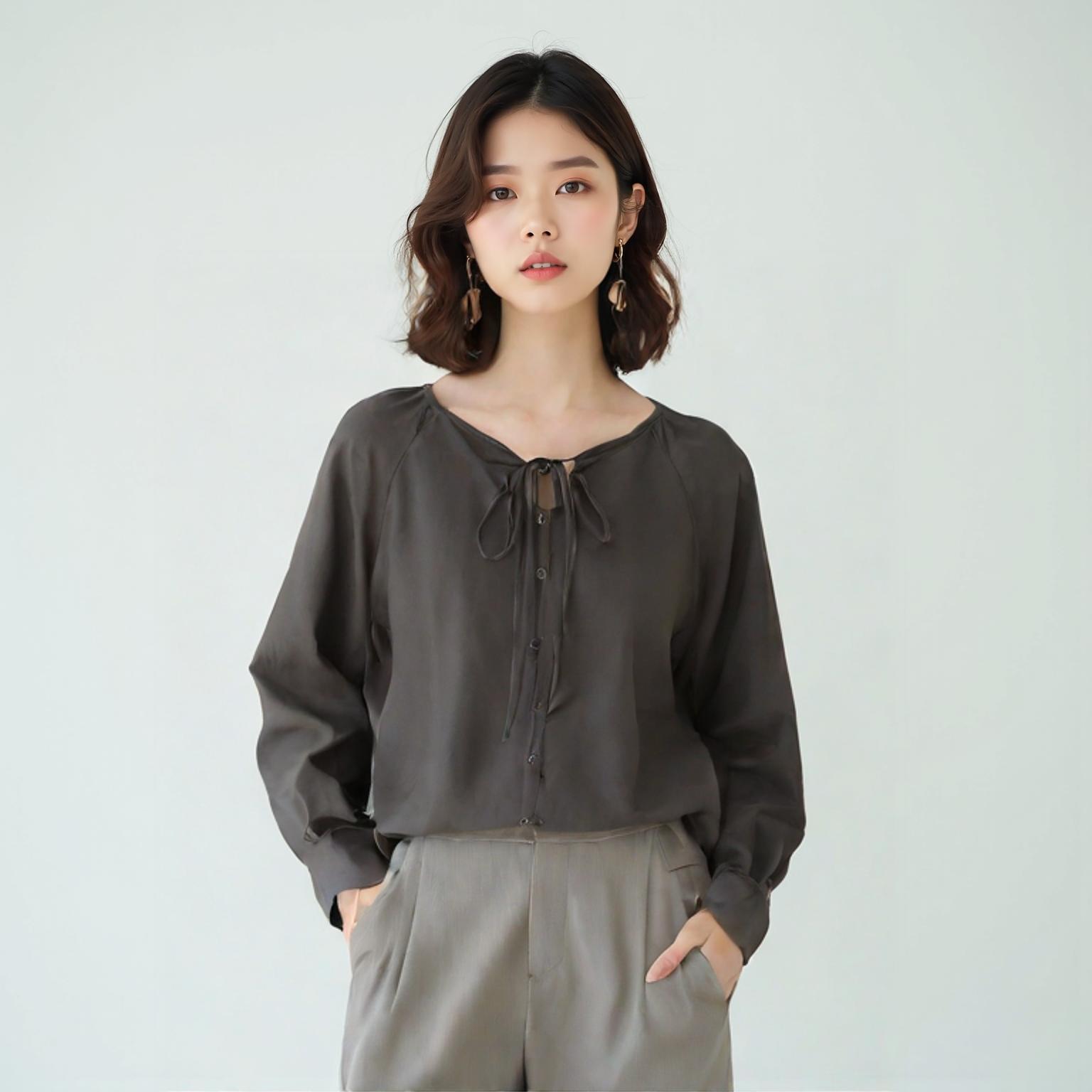 필로컬리 블라우스