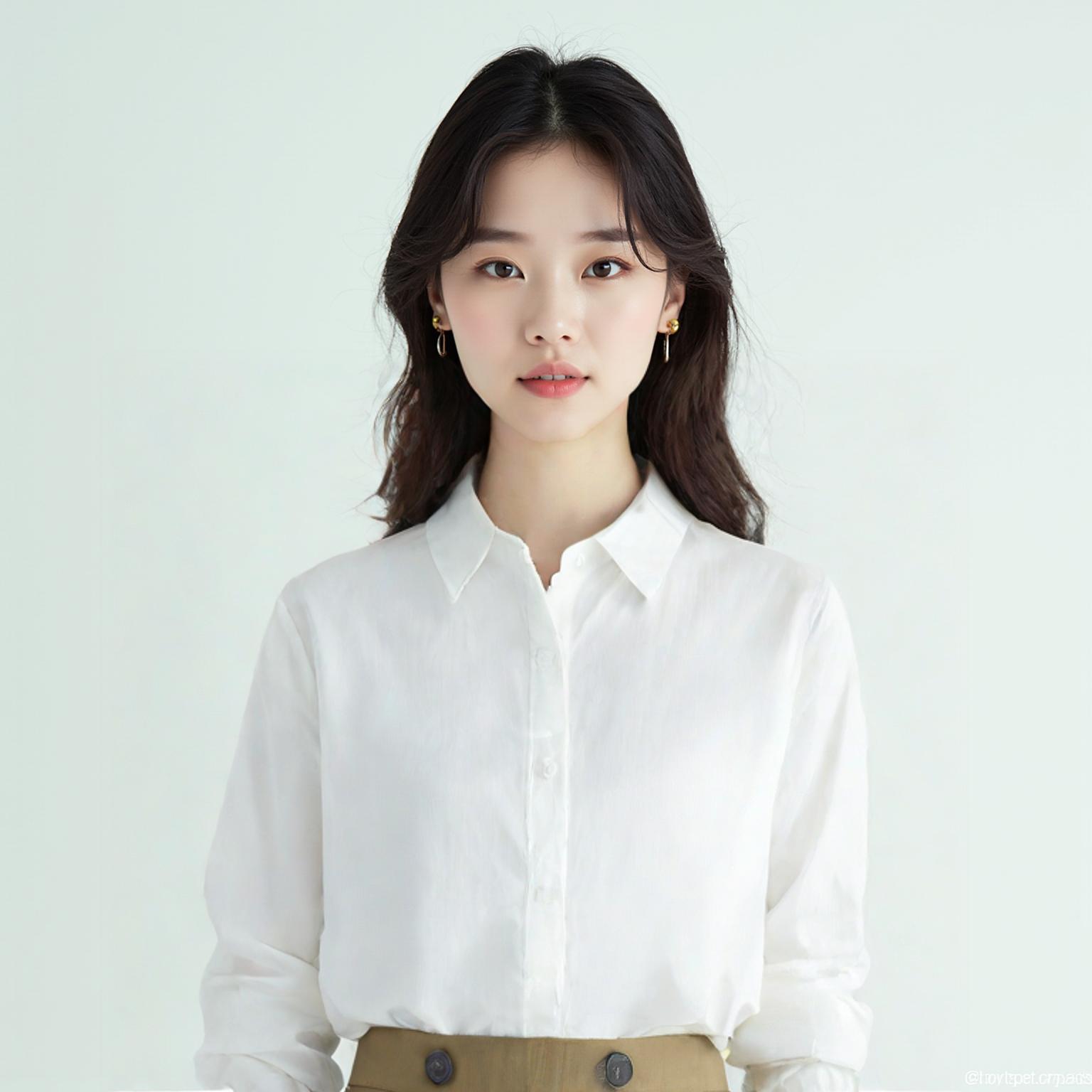 스탠다드블루 블라우스