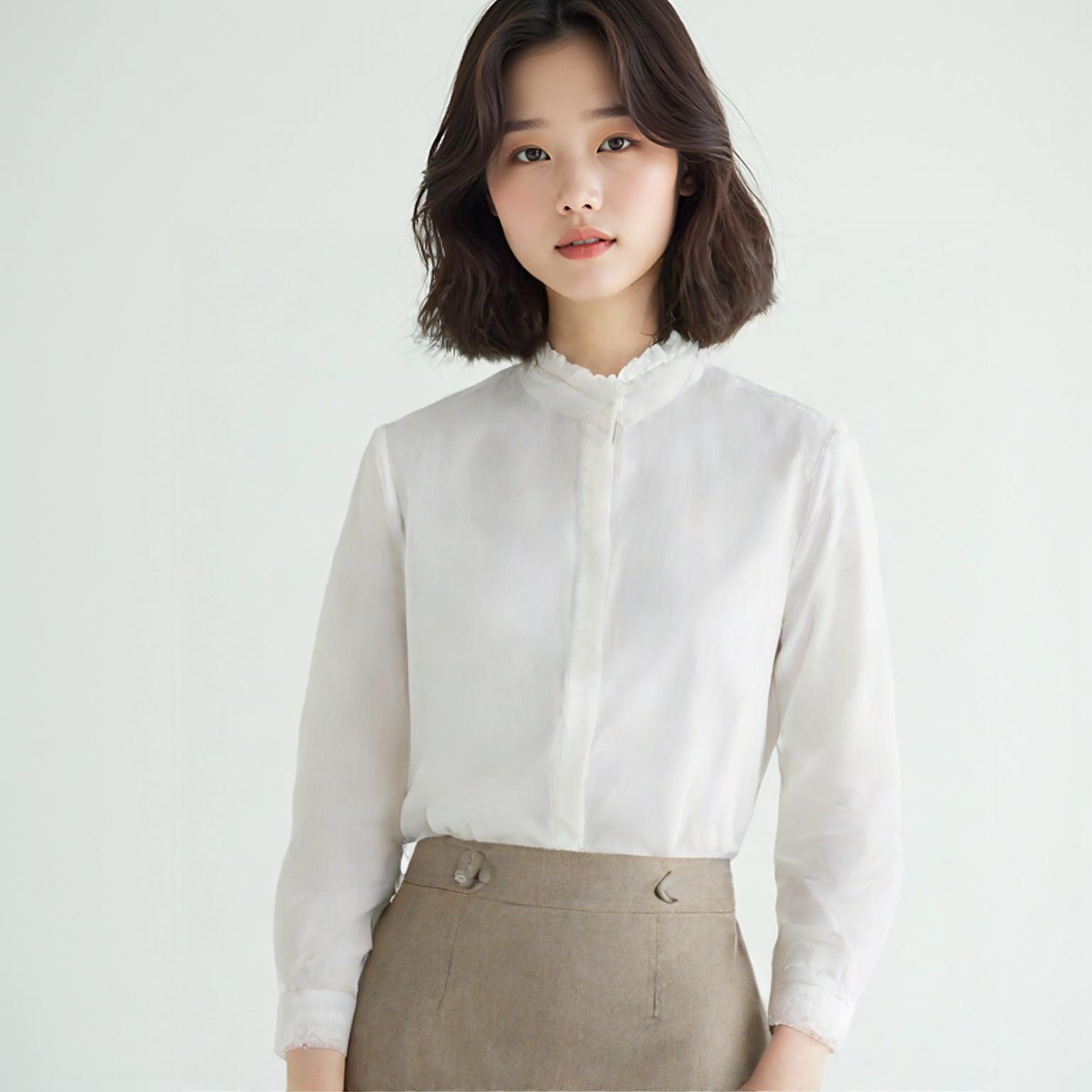 유니클로 블라우스