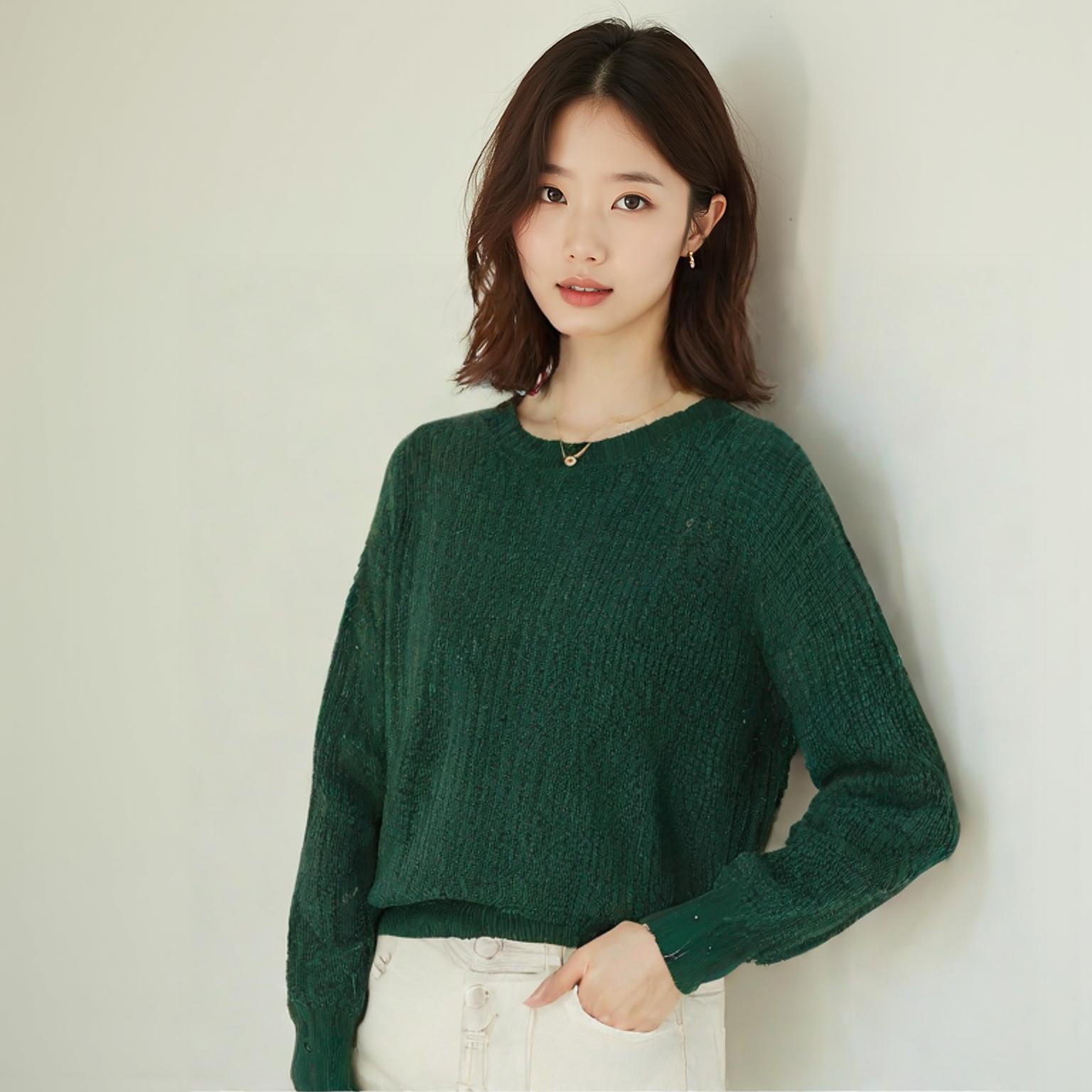 아메리칸 어패럴 라운드니트
