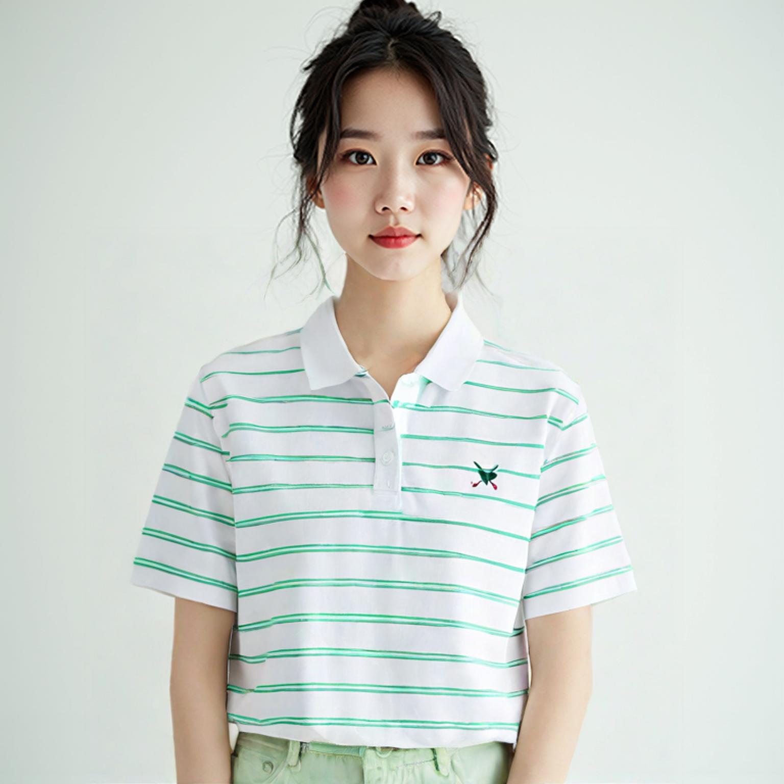 메종키츠네 골프 반팔티셔츠