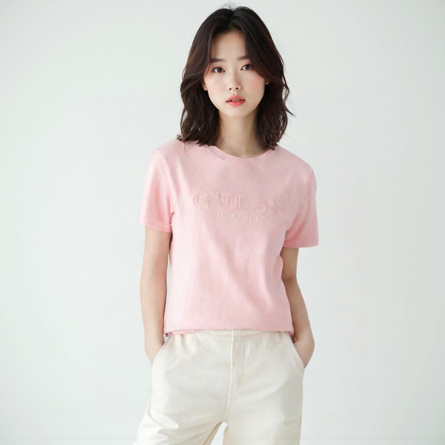 게스 반팔티셔츠
