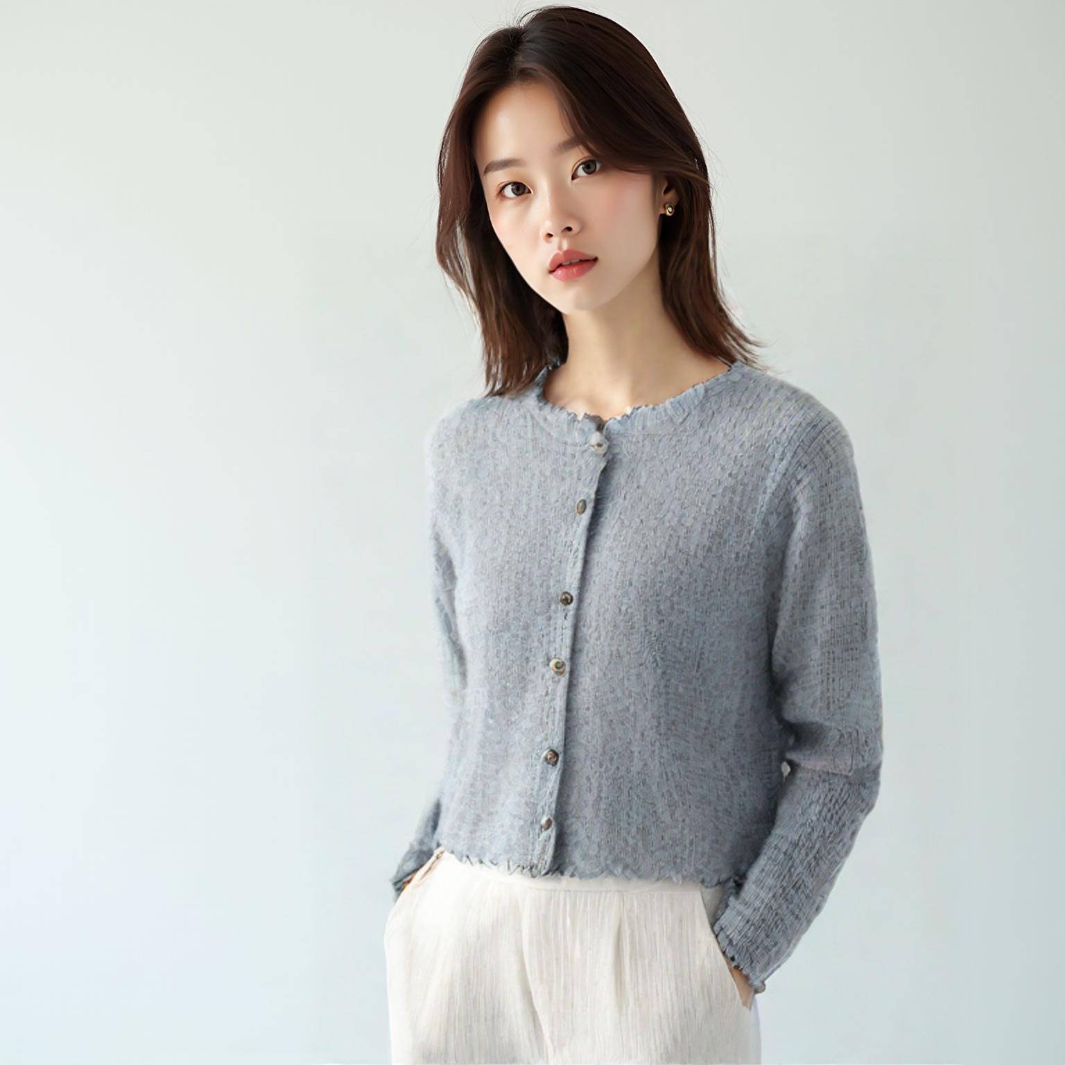 에잇세컨즈 라운드카디건