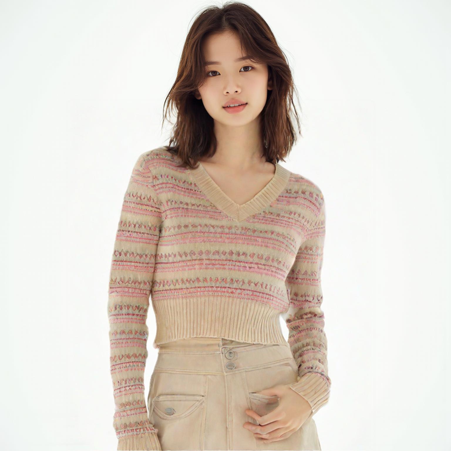 홀리스터 브이넥니트