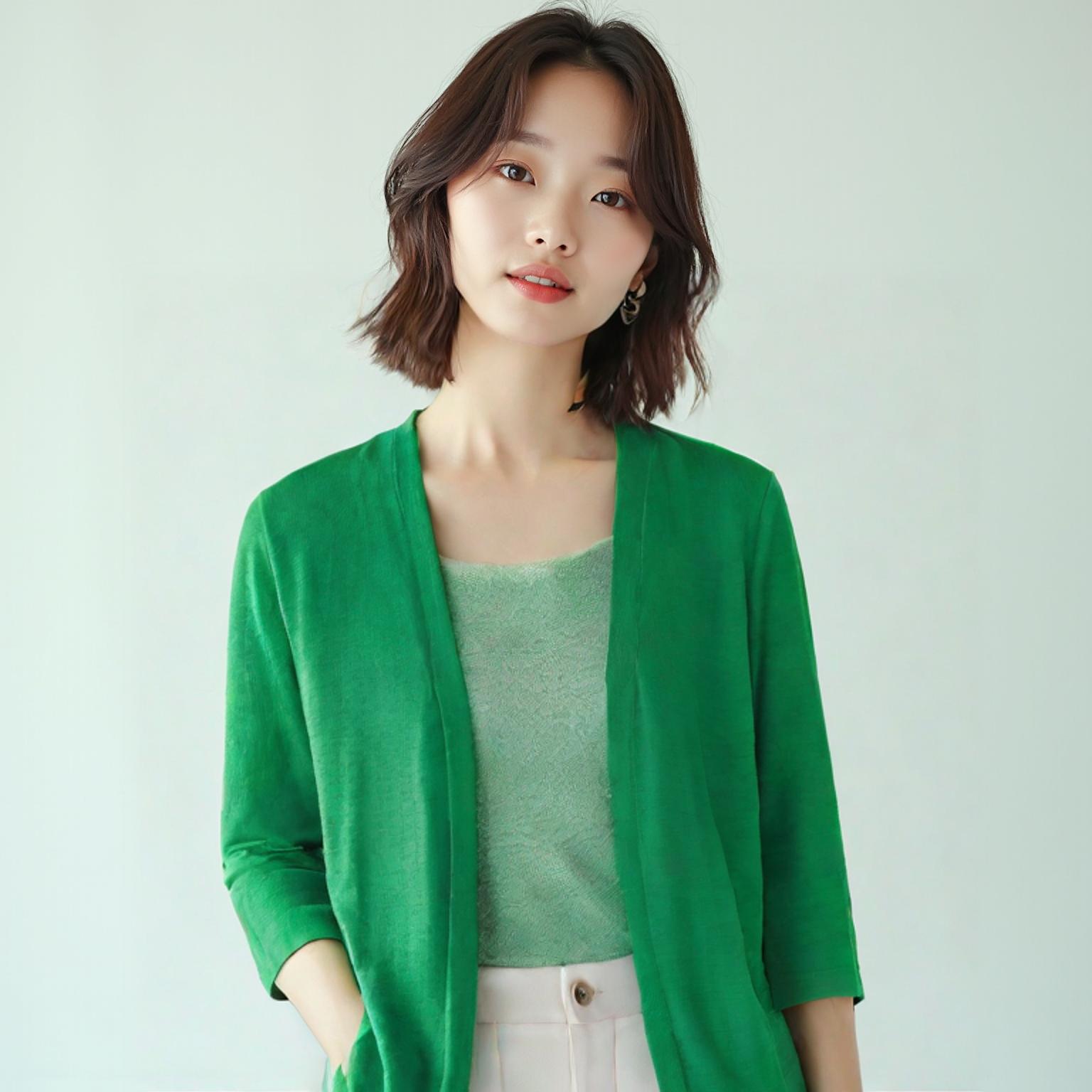 타임 숄카디건