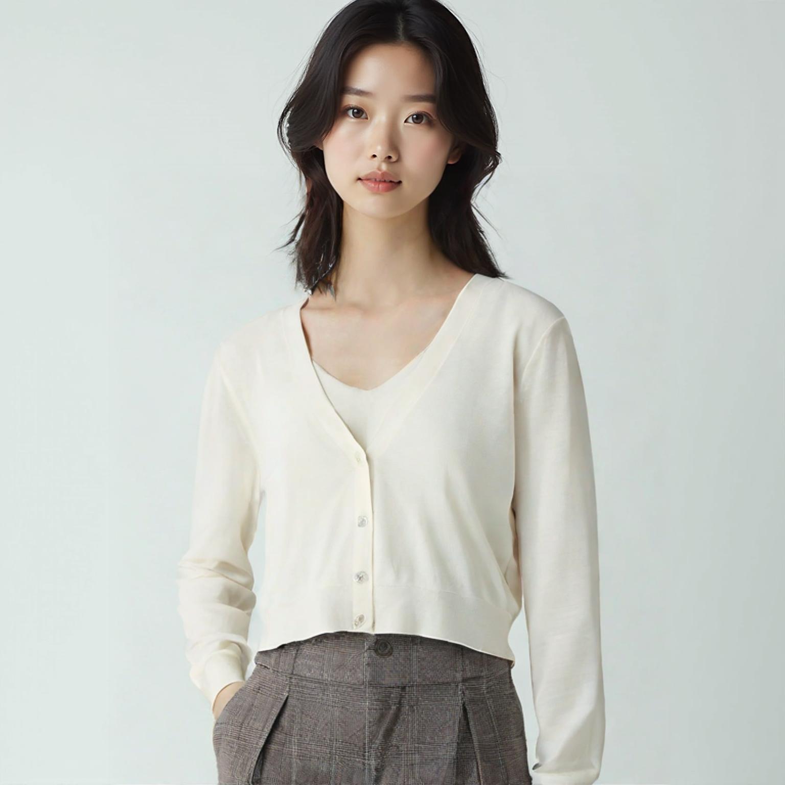 쉬즈미스 브이넥카디건