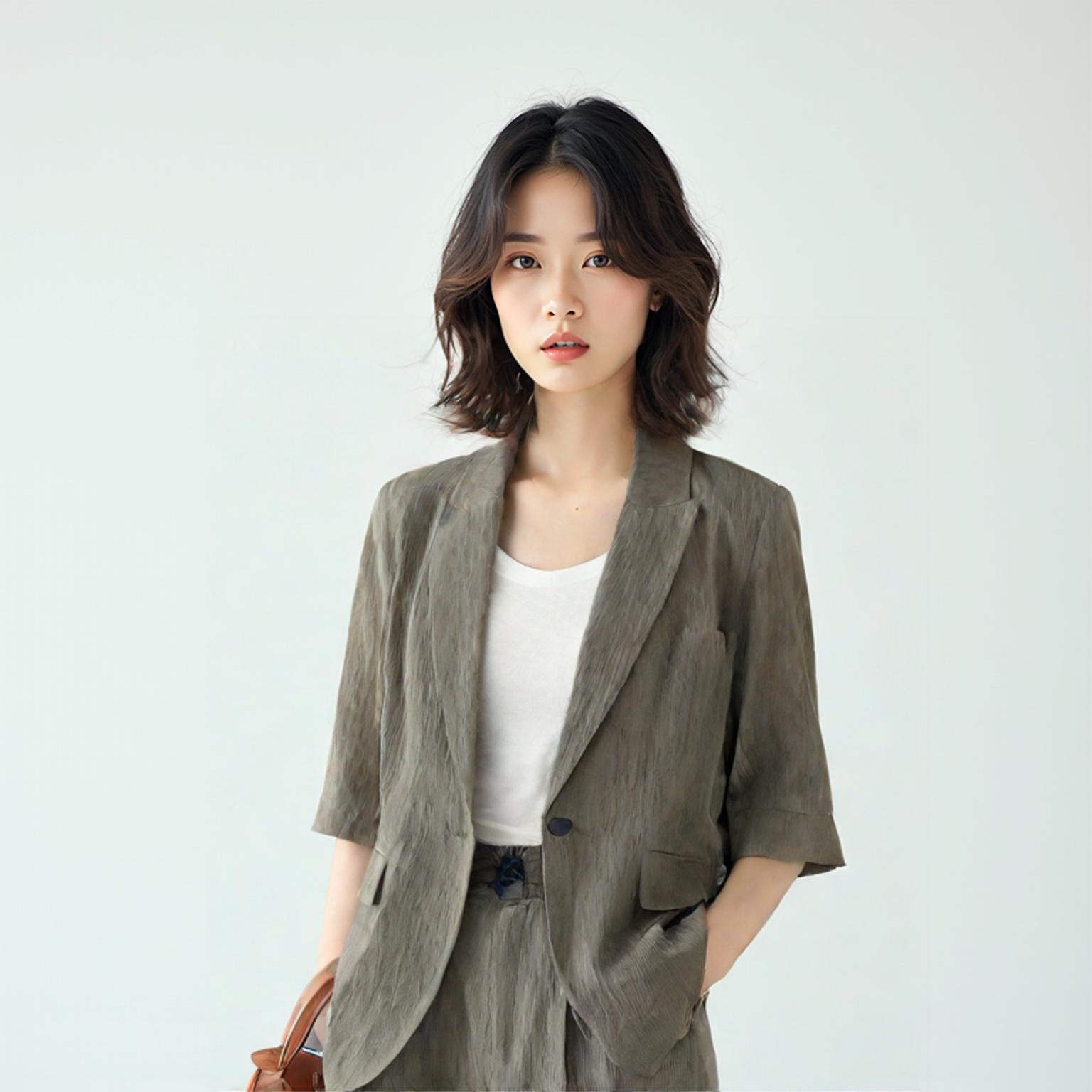 에잇세컨즈 리넨재킷