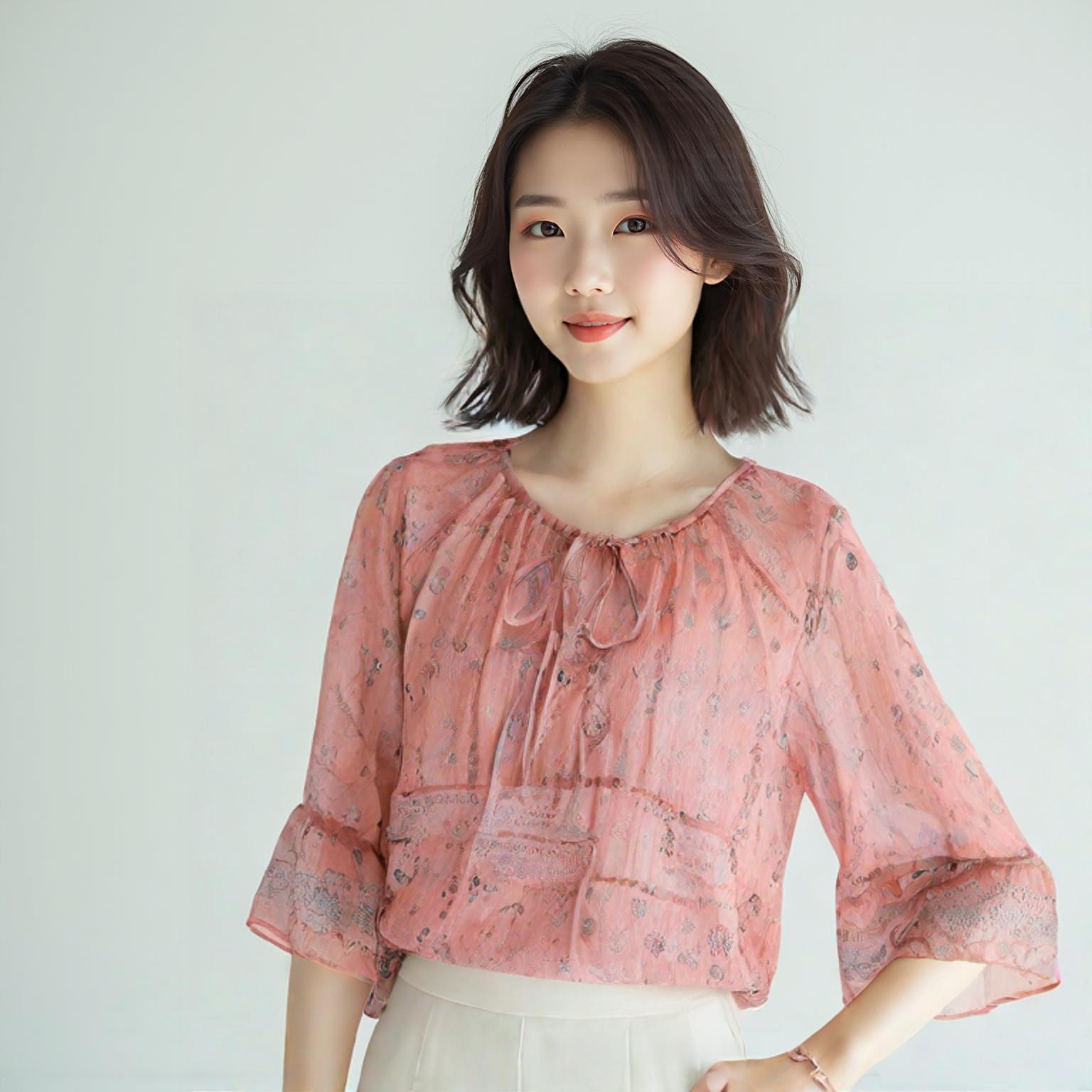 써스데이아일랜드 블라우스
