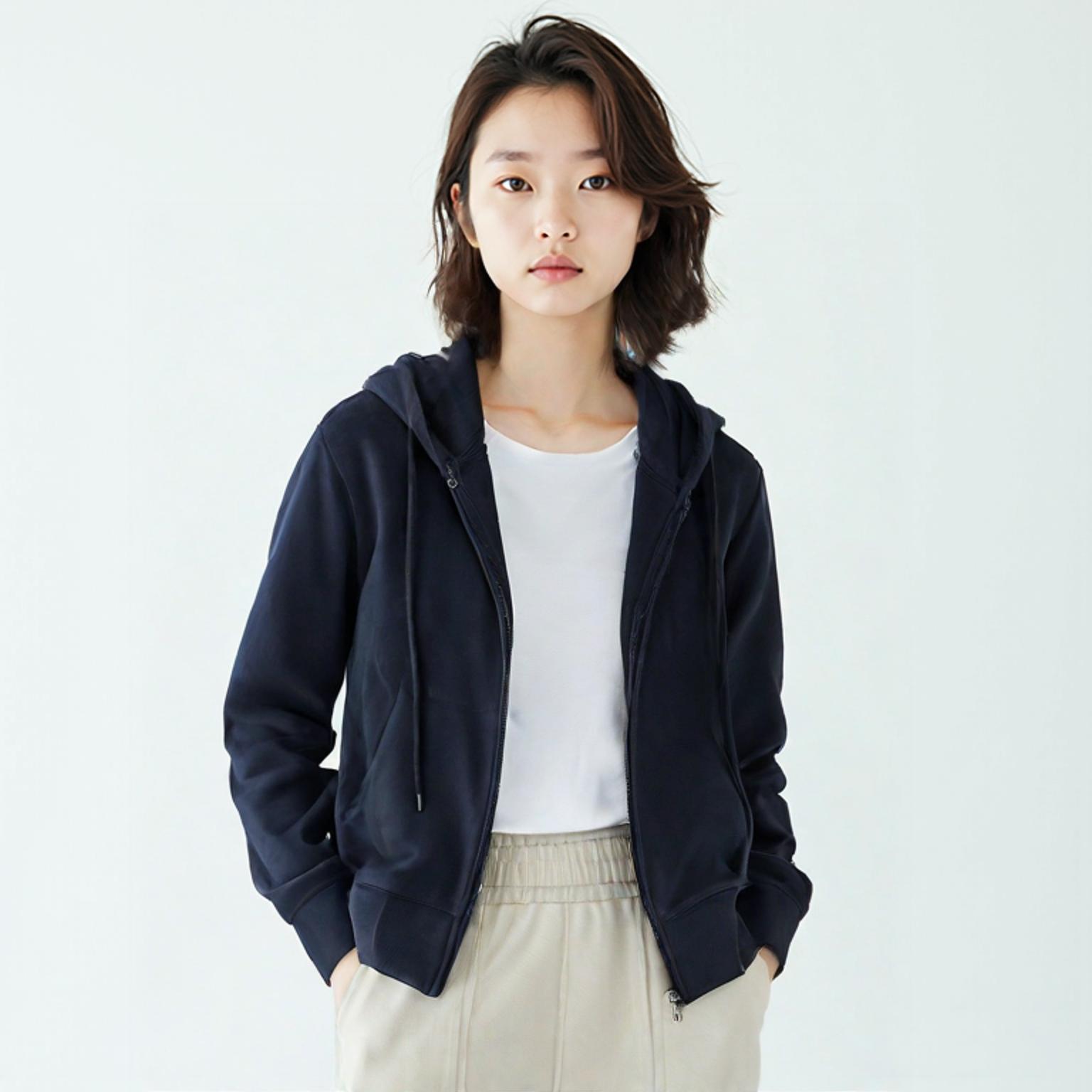 유니클로 후드집업