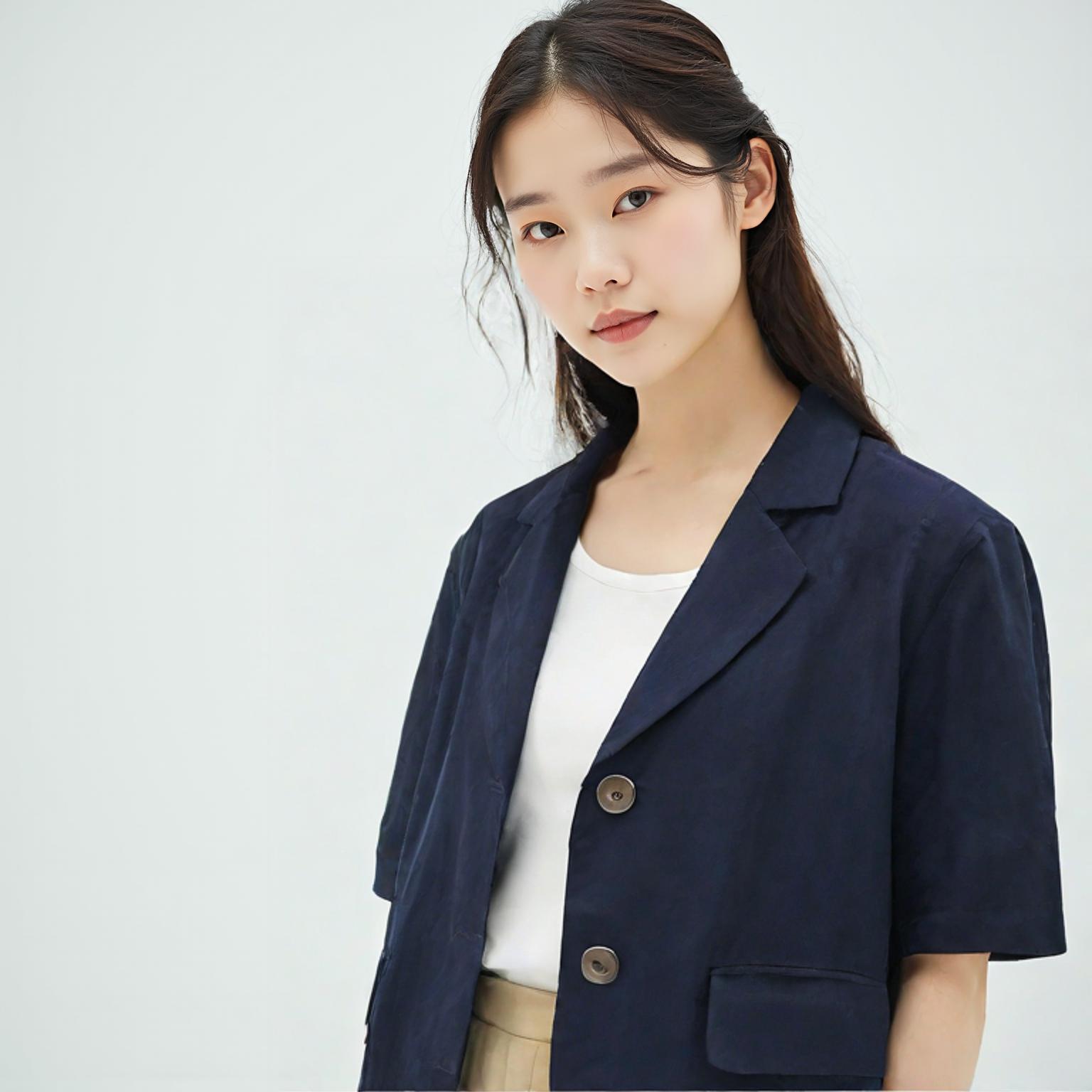 마리끌레르 리넨재킷