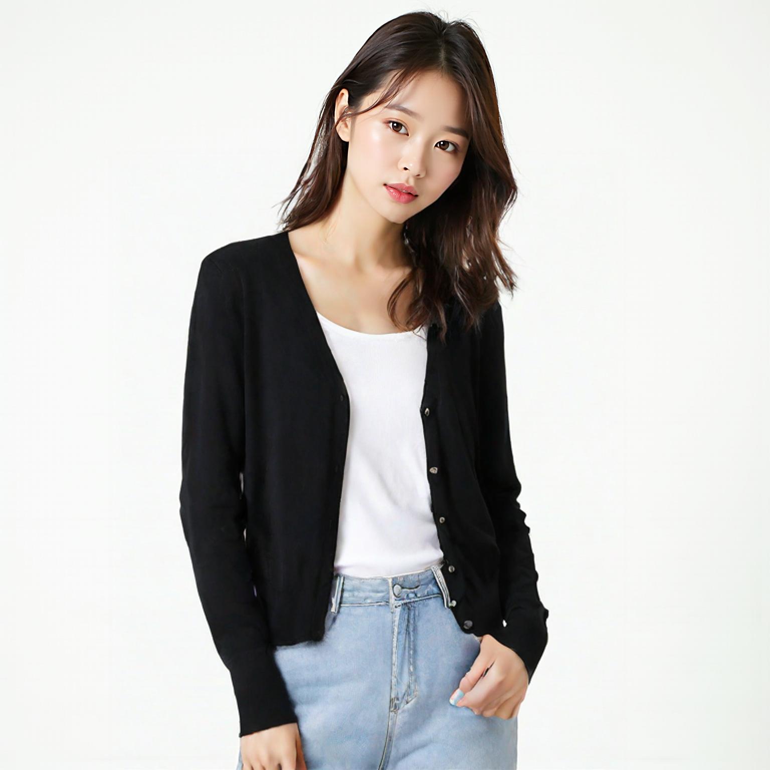 자라 브이넥카디건