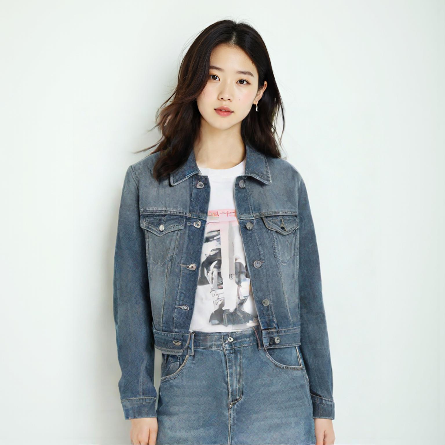 힐피거 데님 데님재킷