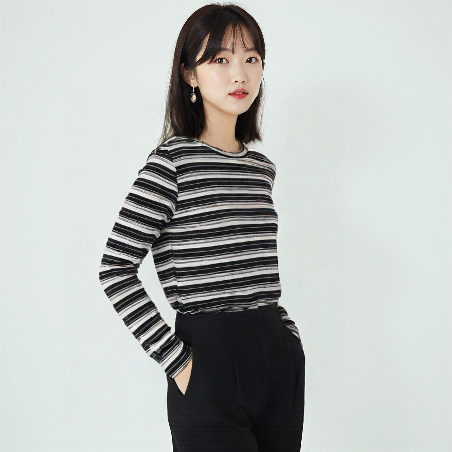 스파오 긴팔티셔츠