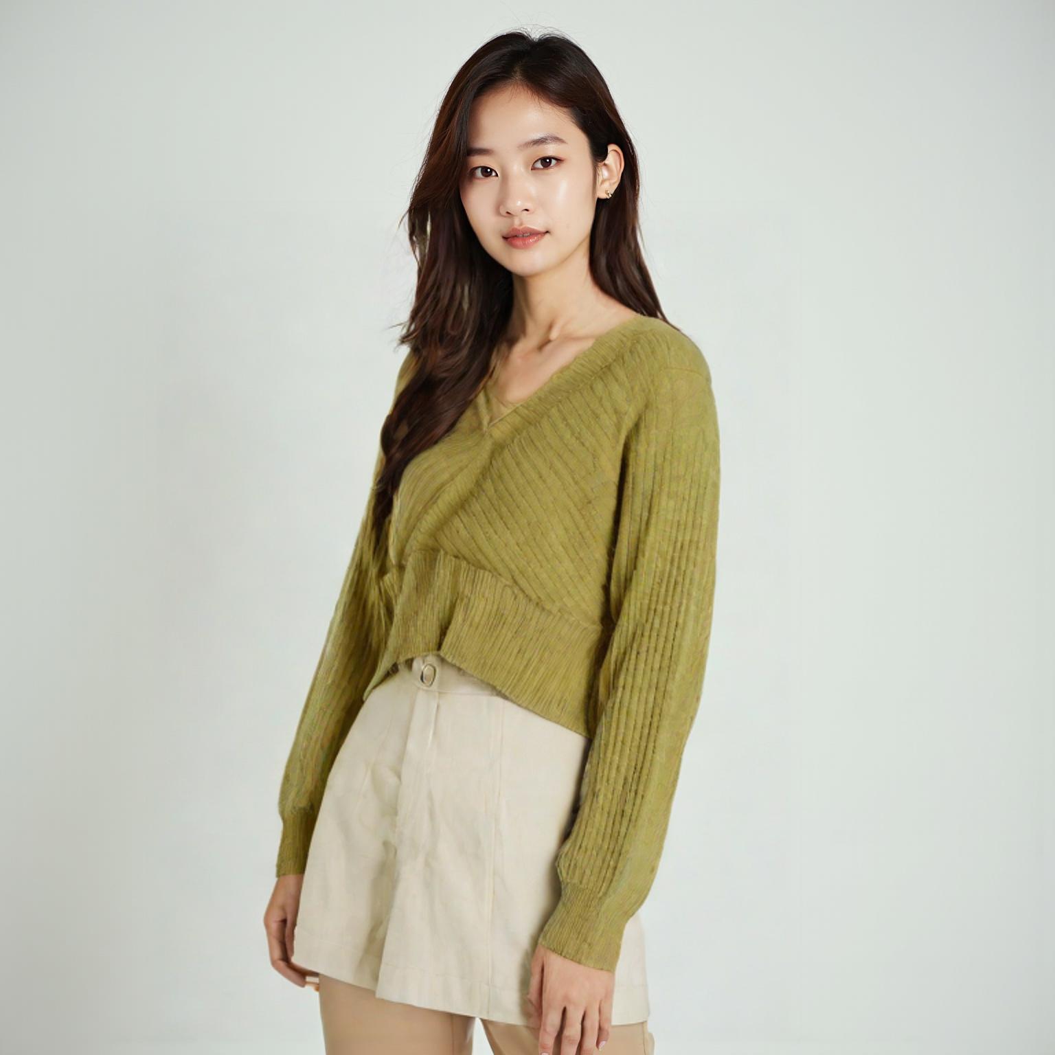 레코브 브이넥니트