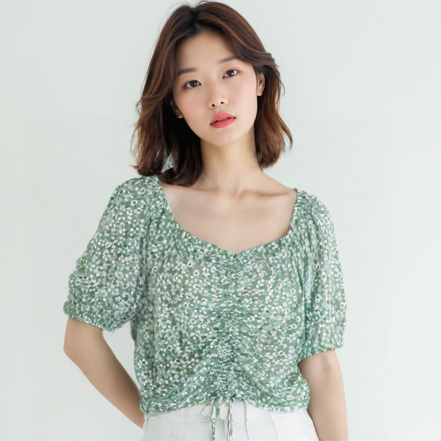 에이치엔엠 블라우스