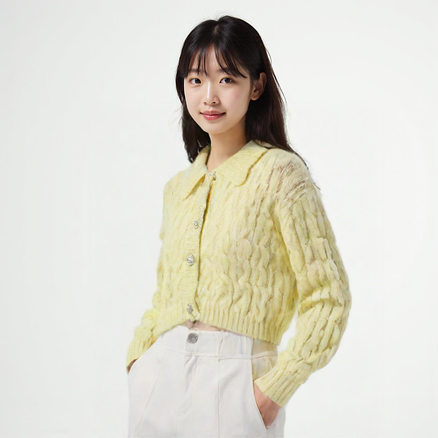 자라 칼라카디건