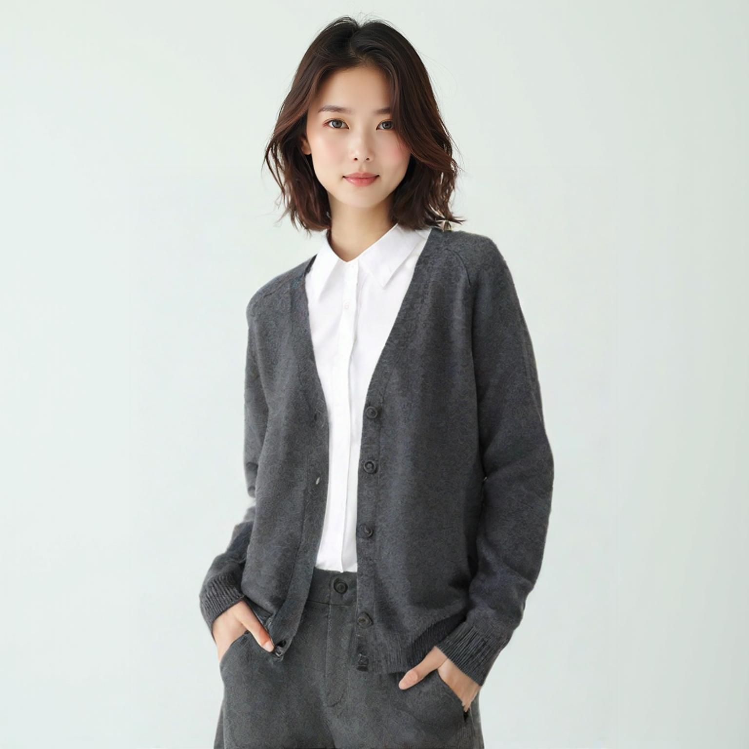 유니클로 브이넥카디건
