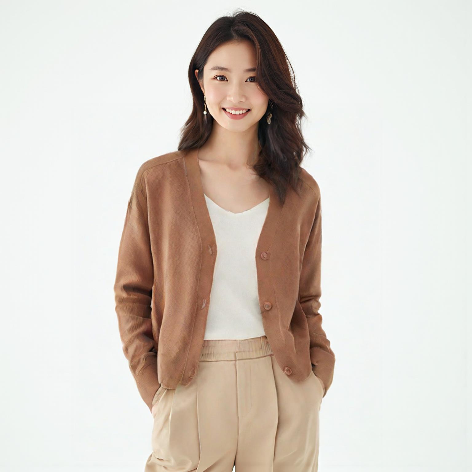 자라 브이넥카디건
