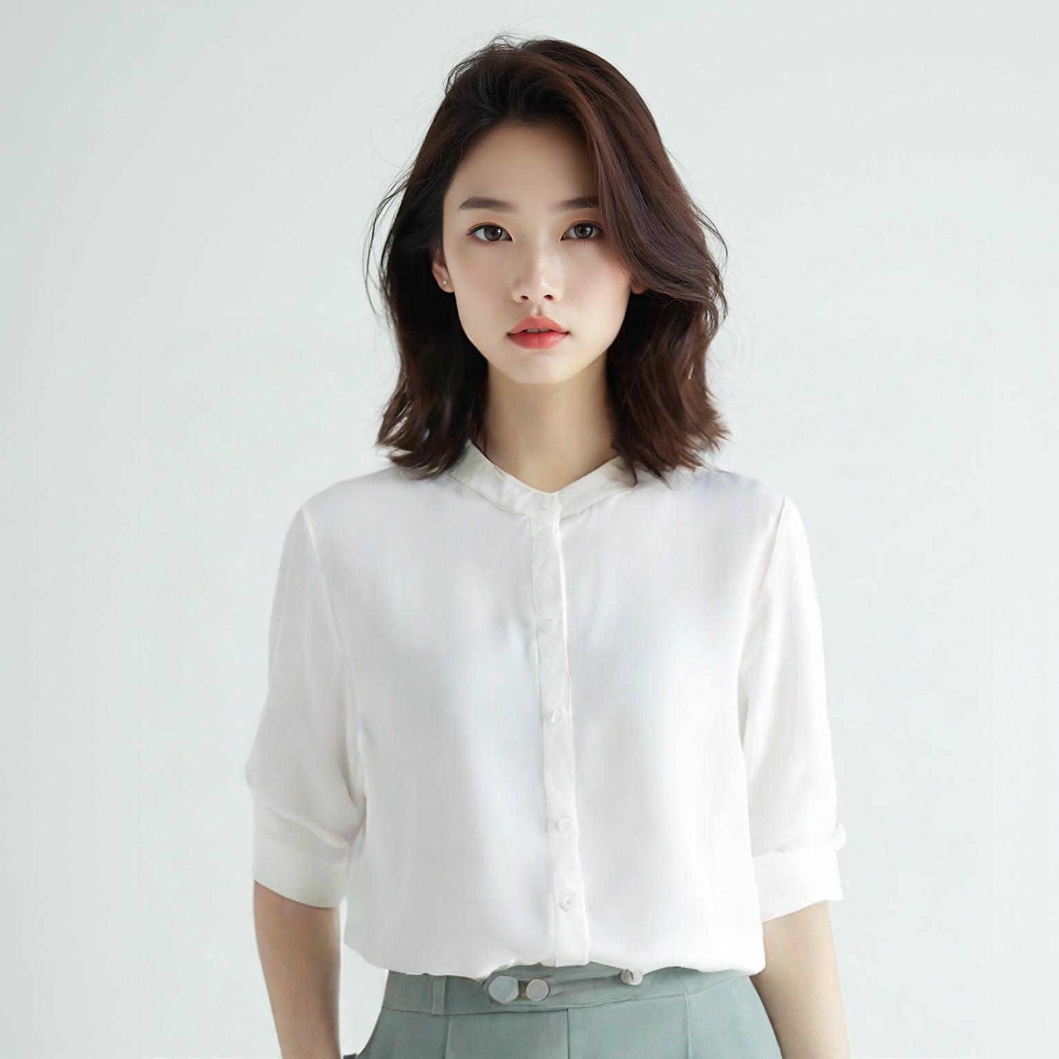 유니클로 블라우스