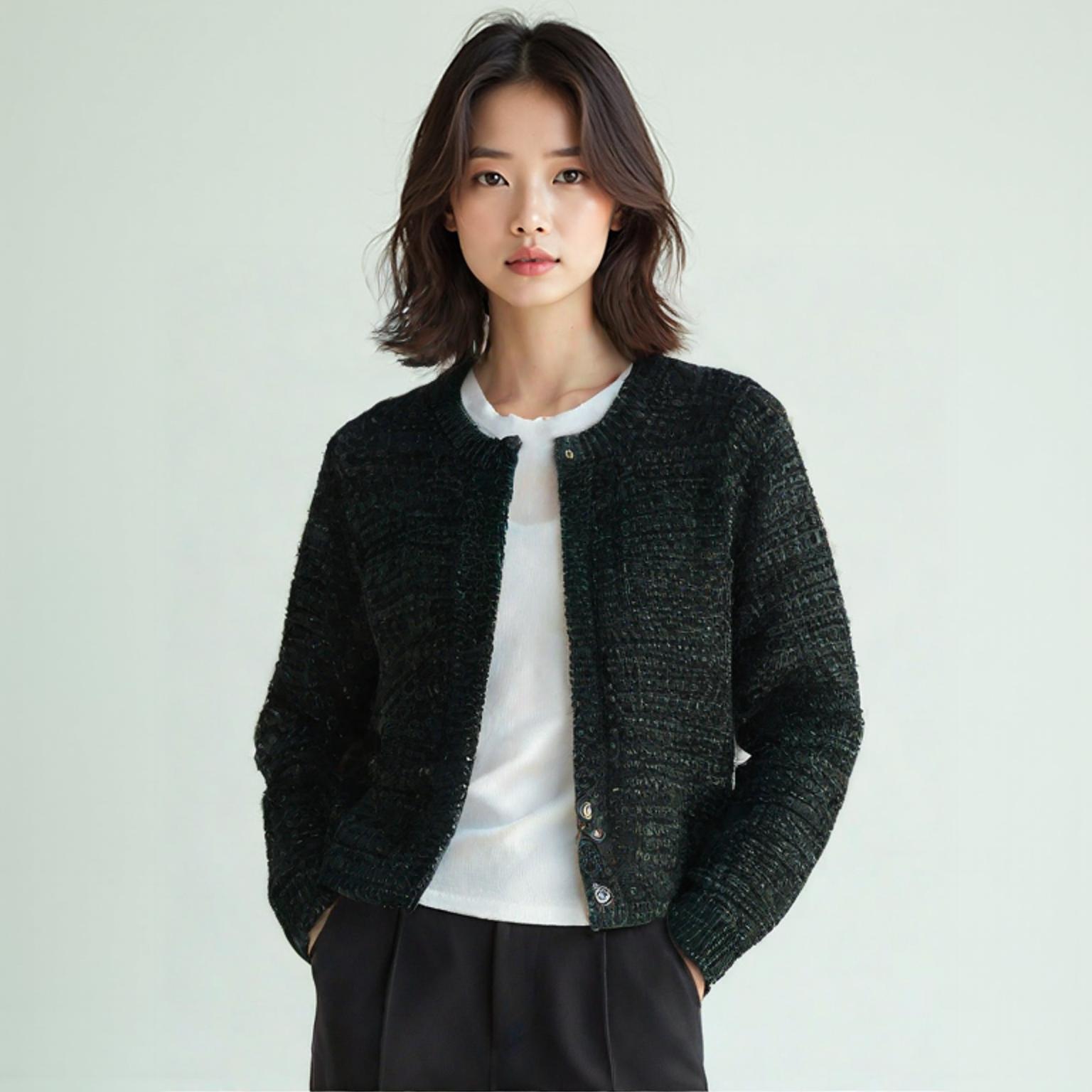 산드로 라운드카디건