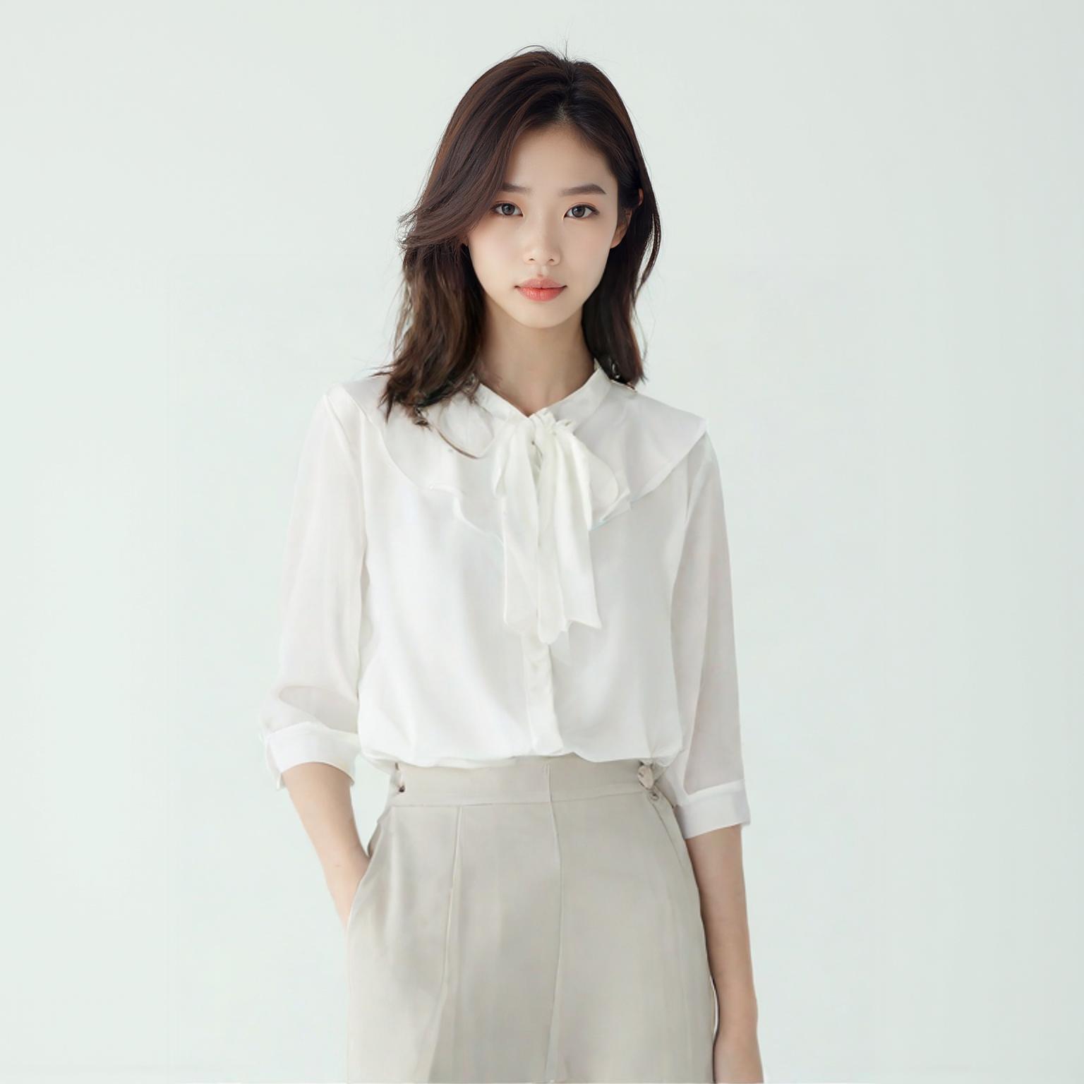 무자크 블라우스