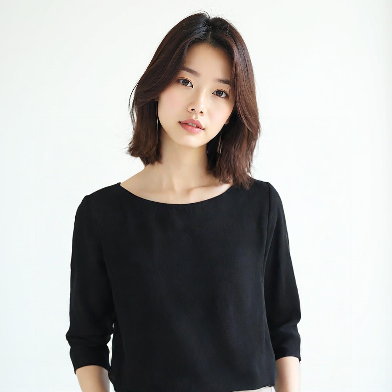 유니클로 블라우스