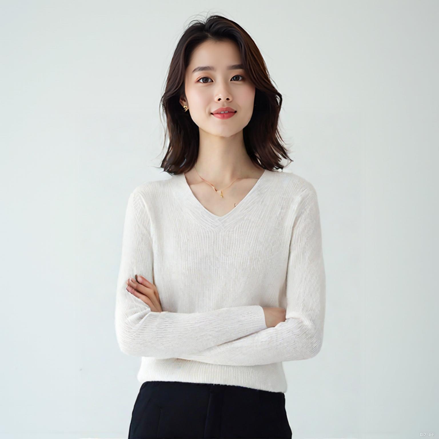 유니클로 브이넥니트