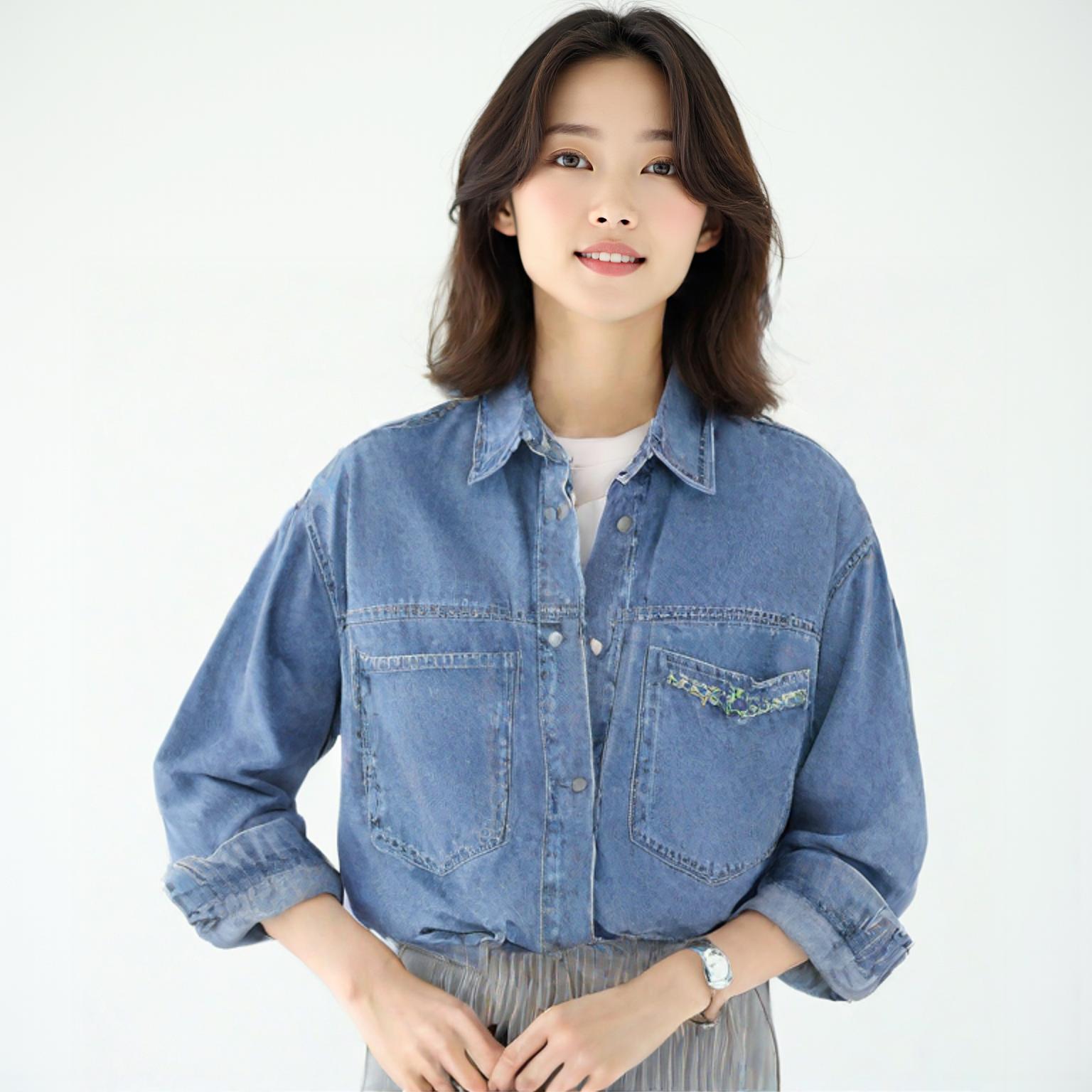 자라 데님재킷