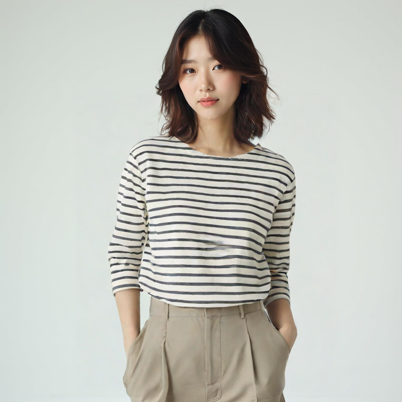 스파오 7부티셔츠