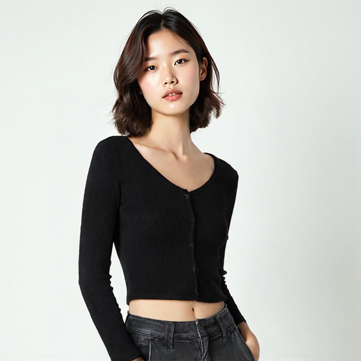 쓰리타임즈 라운드카디건